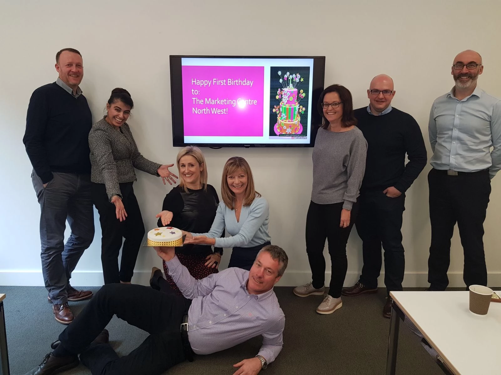 Julie Brook and The Marketing Centre Team Celebrate their First Birthday in the North West