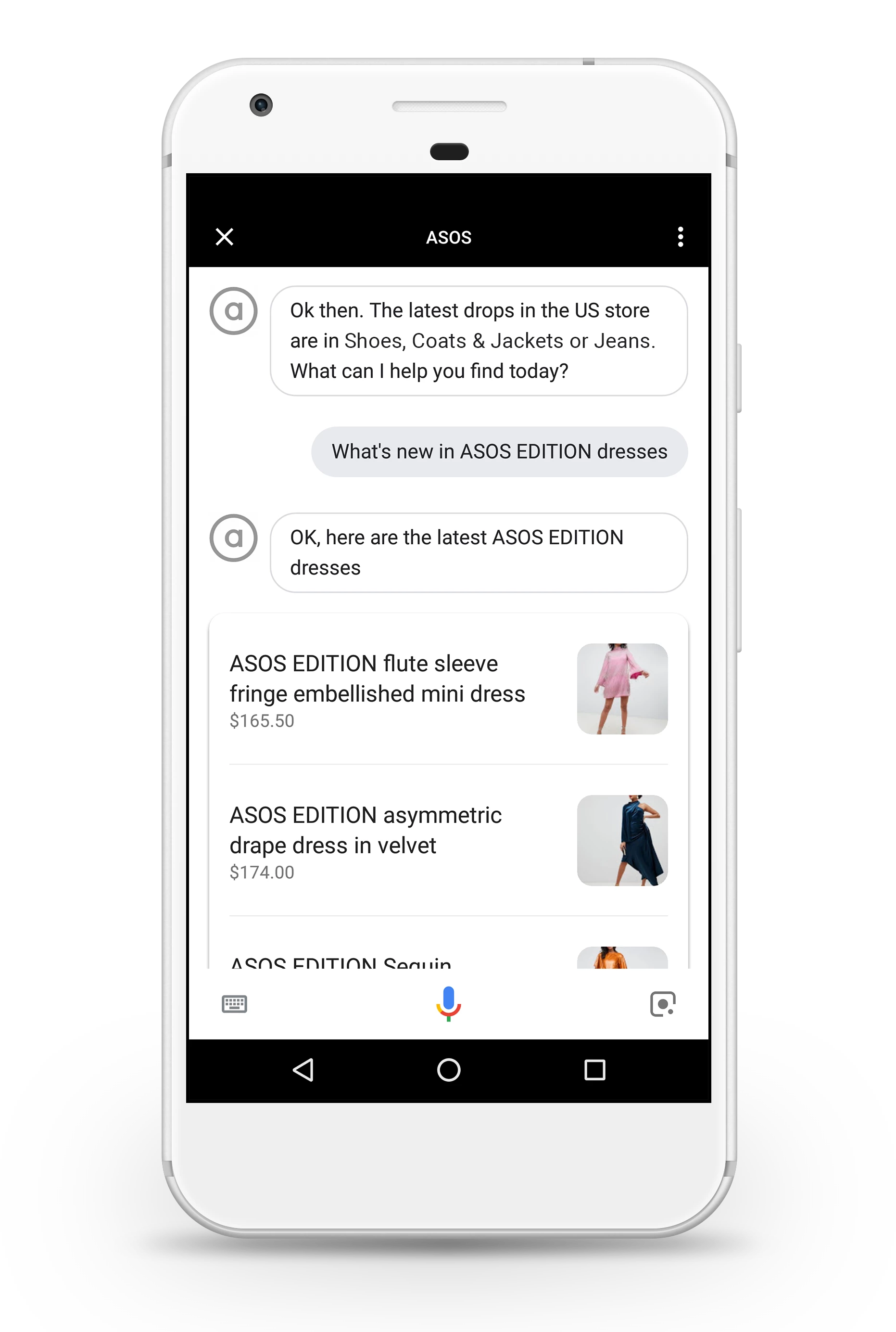 ASOS Google Assistant