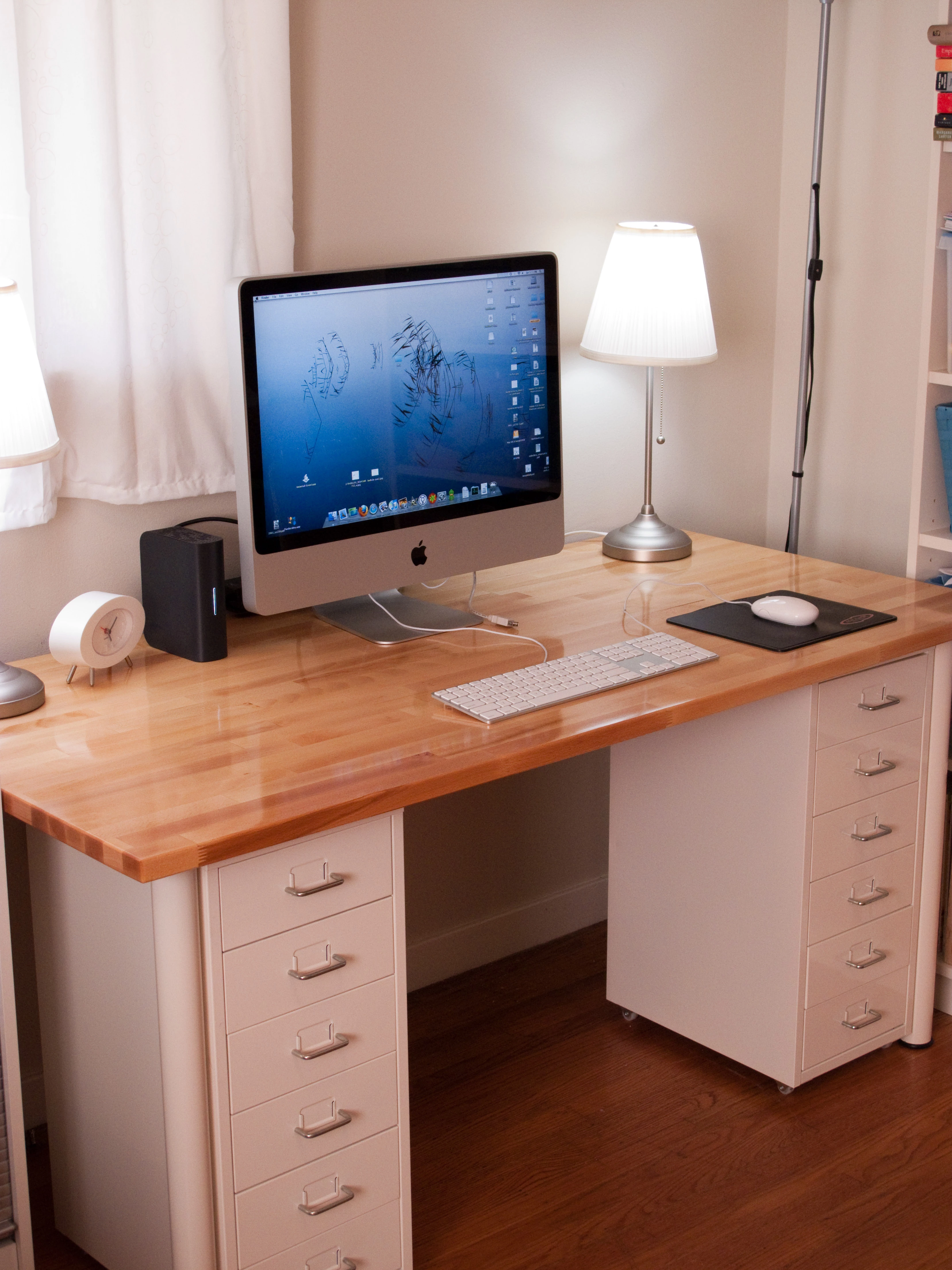 ikea desk finished