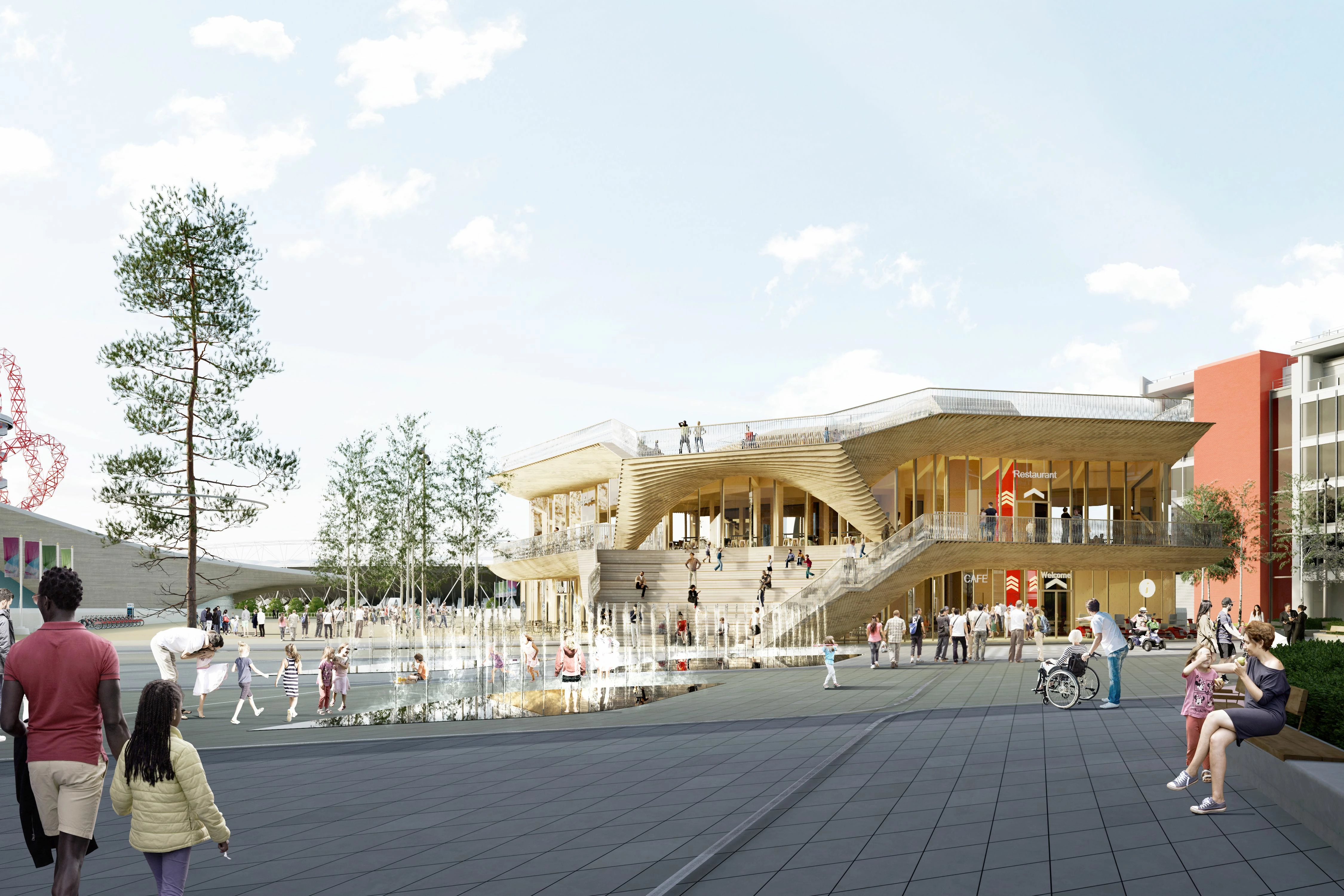 new 10,000 sq ft pavilion at International Quarter London