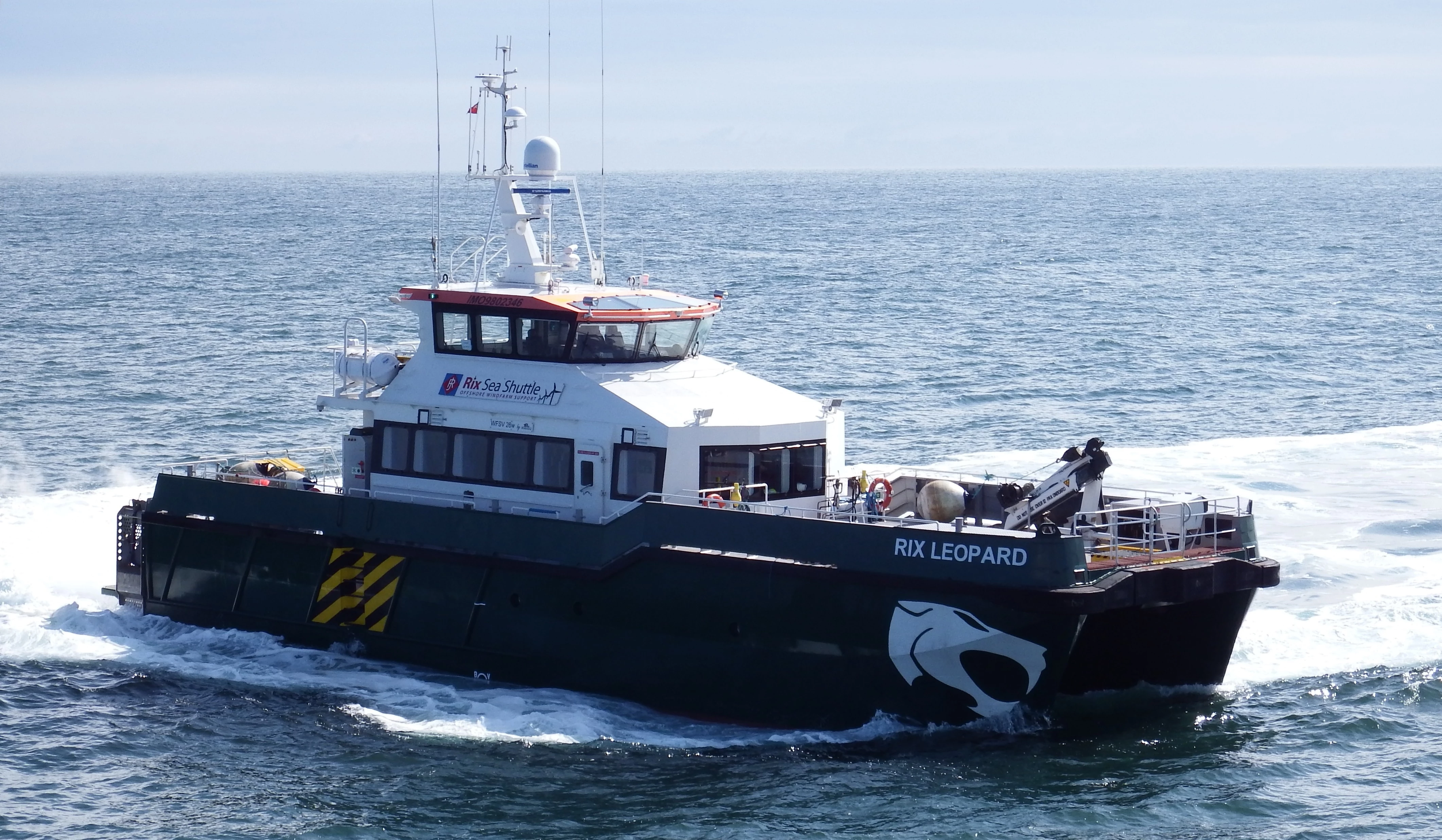 The Rix Leopard, one of two Rix Sea Shuttle vessels that will be at the Orsted-owned Hornsea Project One.