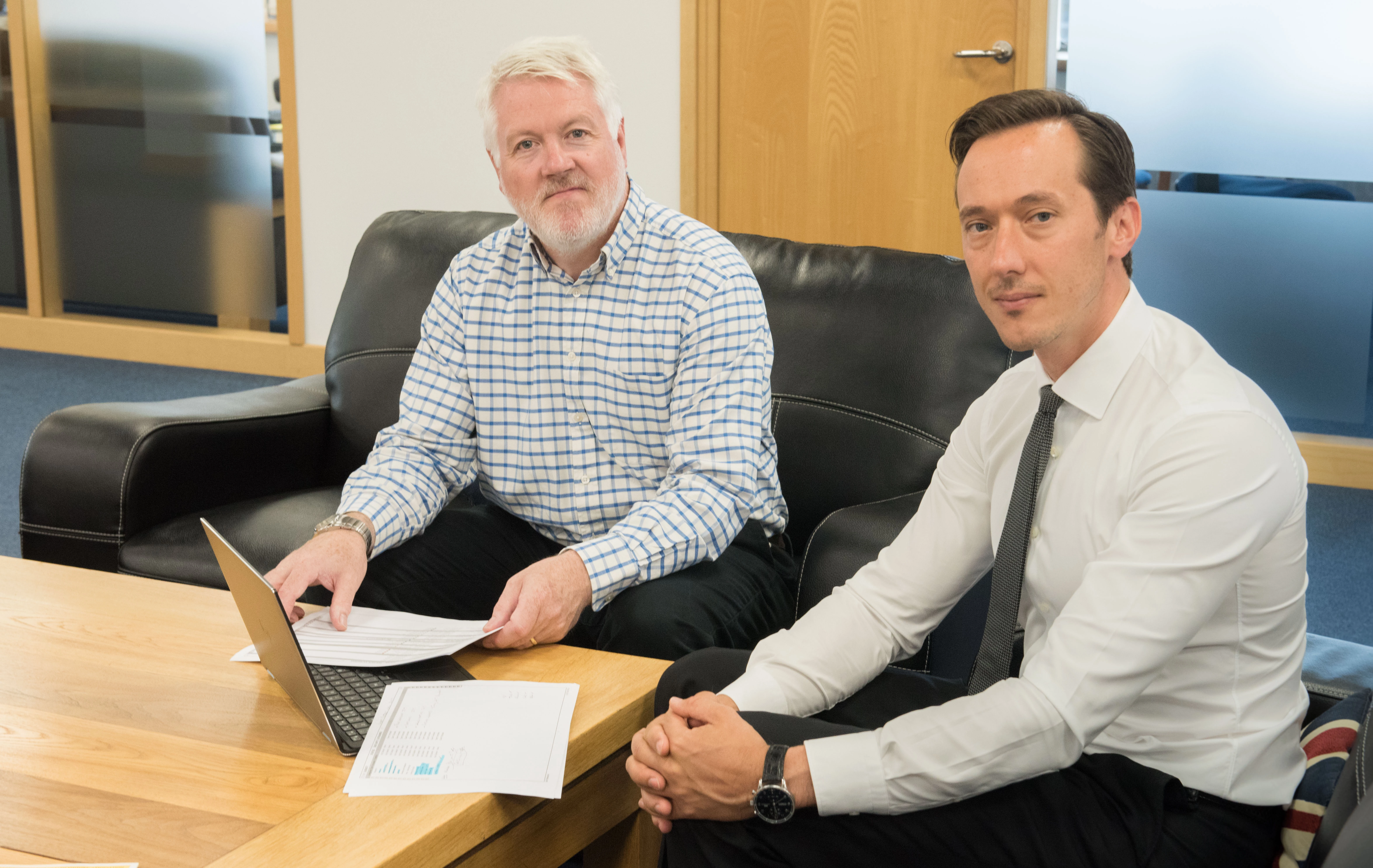 Medical Director & Editor of Clarity’s best-practice clinical guidance, Dr Gerry Morrow (L) with Clarity Informatics CEO, Tim Sewart (R)