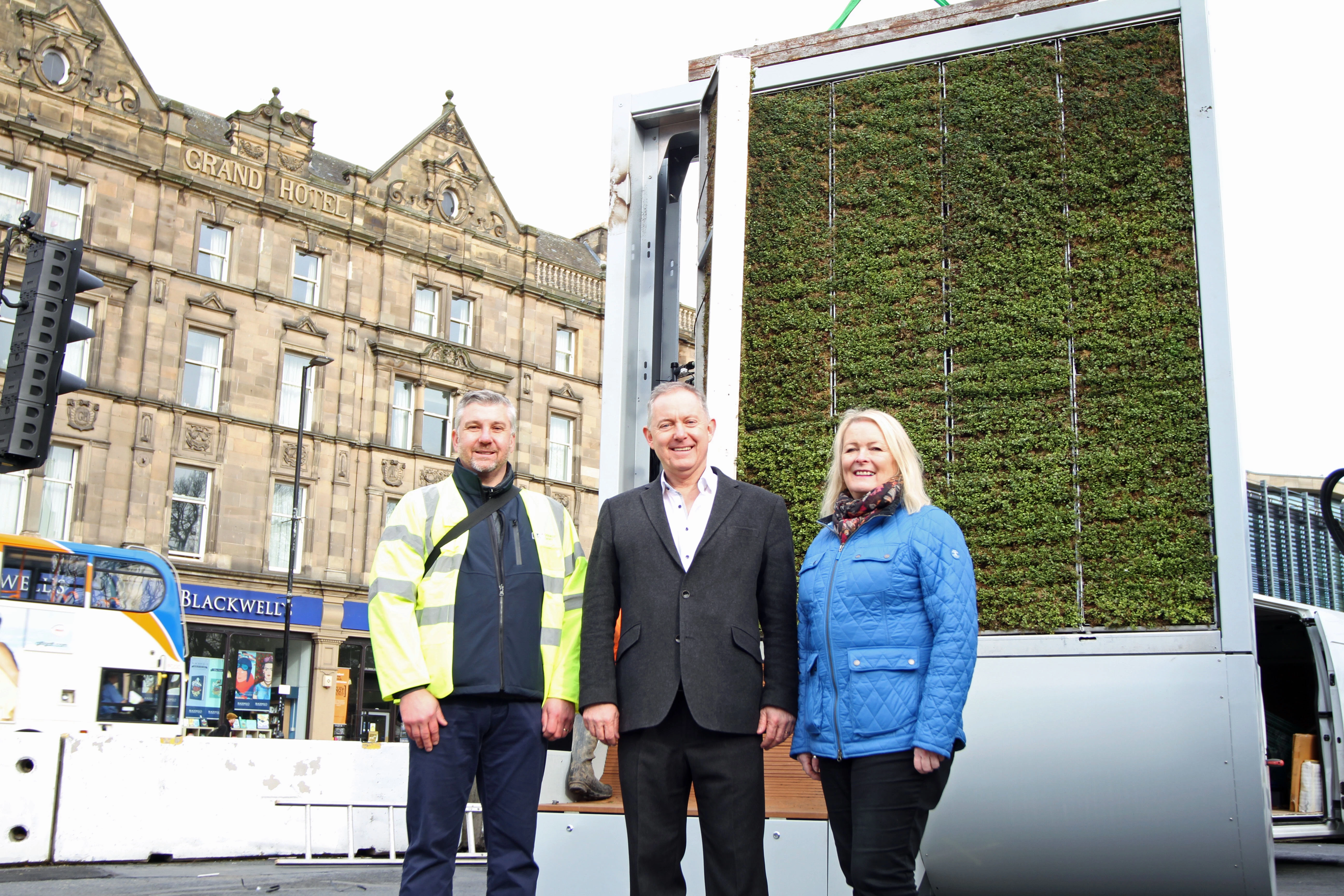 Left to right:  Mark Cuthbert (Ordnance Survey), Nigel Watson (Northumbrian Water) and Councillor Arlene Ainsley (Newcastle City Council)