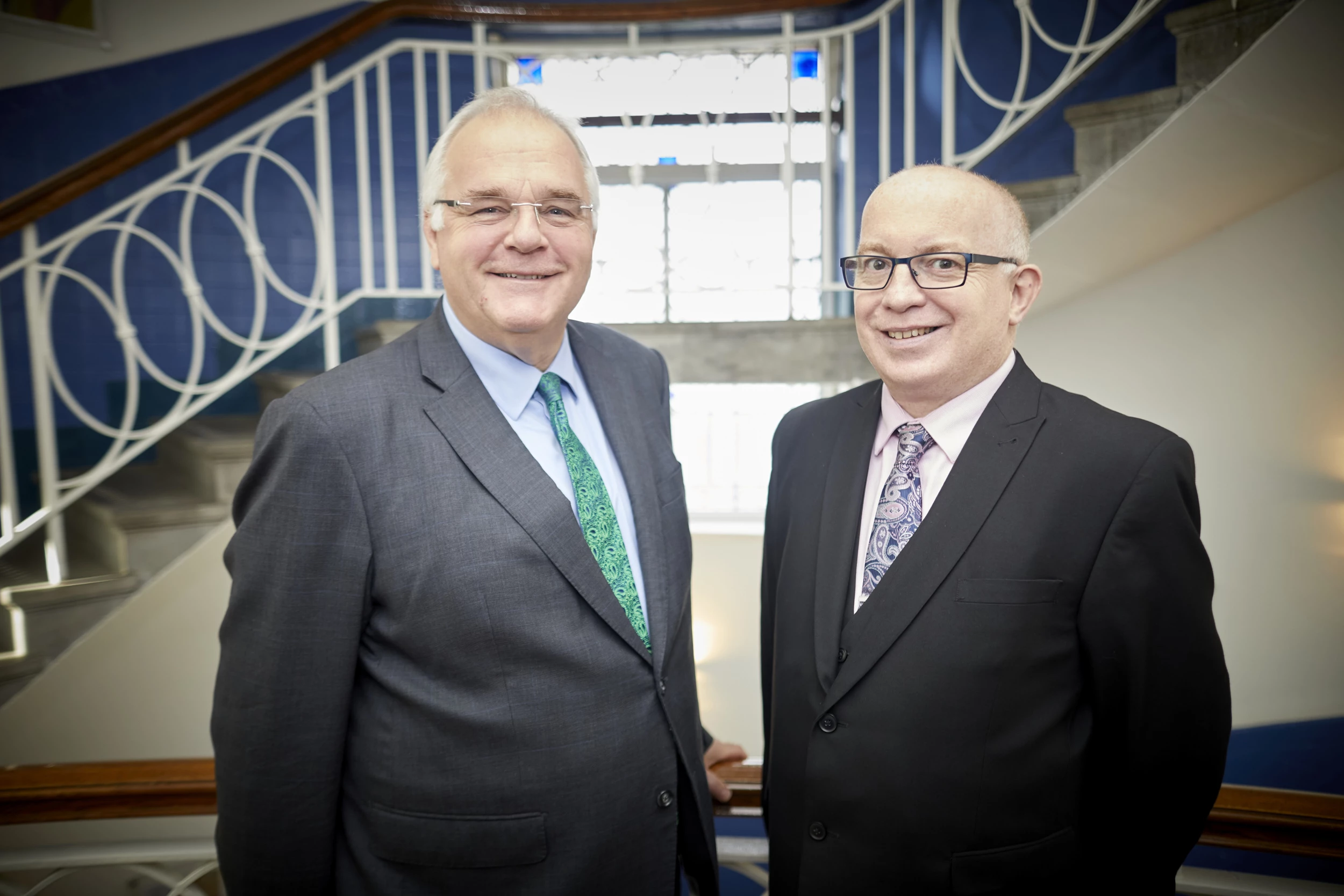 Keith Bull, right, with Bromleys' senior partner Mark Hirst