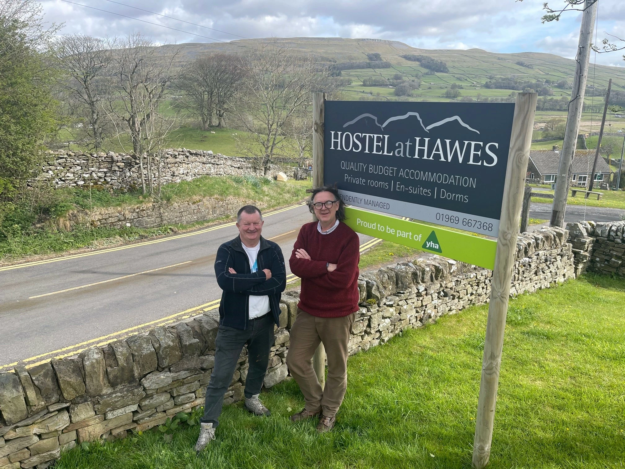 Steve Bussey, David Miller at Hawes Youth Hostel