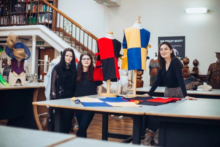 Costume design students from The Northern School of Art