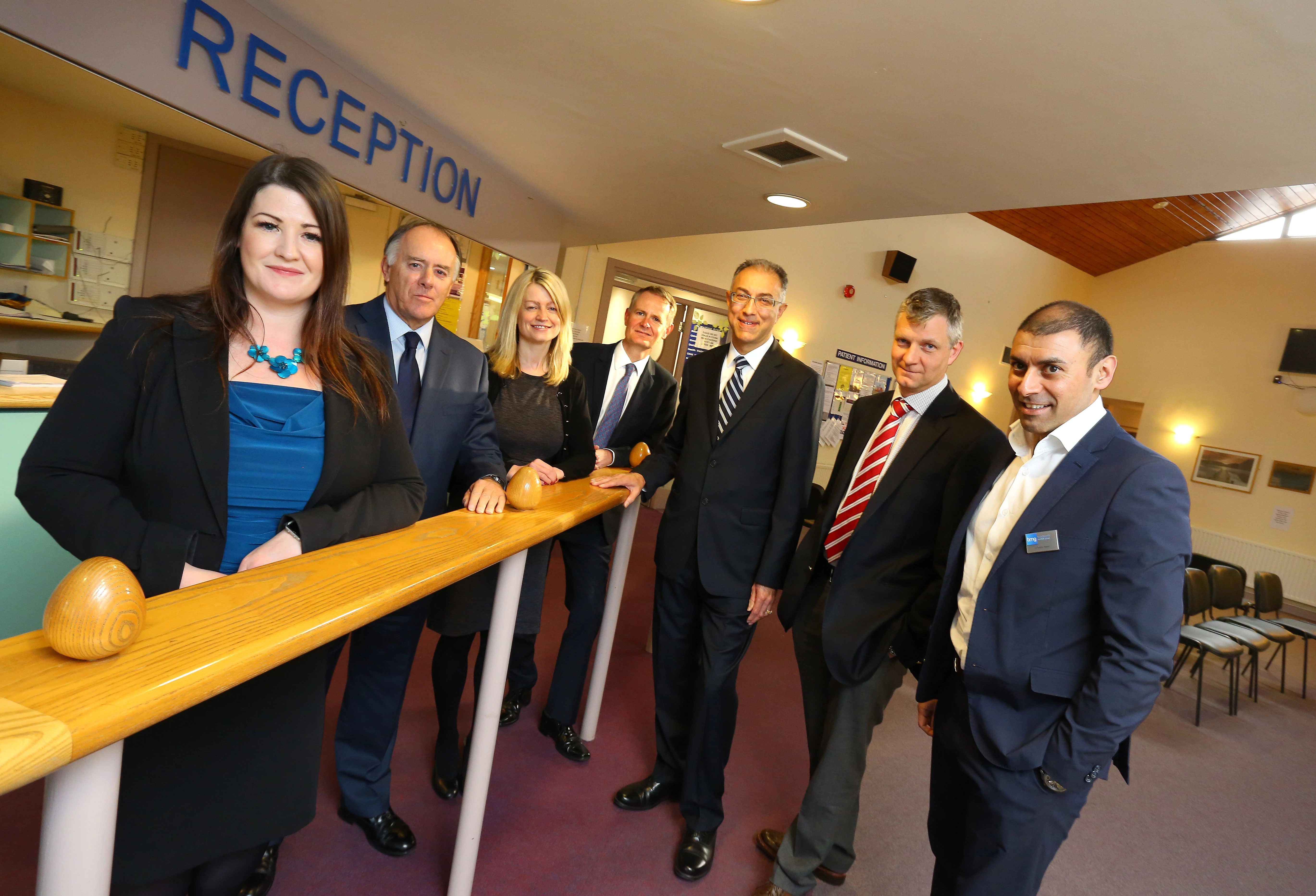 Michaela Green, group director, Valens Medical Partnership John Richards, RMT Accountants & Business Advisors Amanda Maskery, Sintons Stuart Harper, Lloyds Bank Dr Rakesh Chopra, Dr Alistair Blair and Dr Aamir Munir of the Valens Medical Partnership