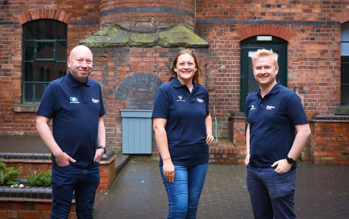 The Creative Chain founders, from left Duncan Price, Carolyn Smith and Matt Weston