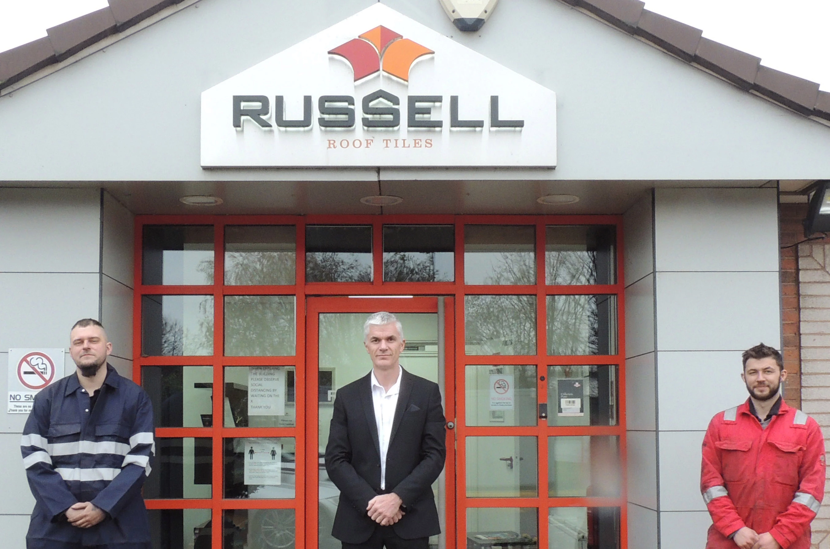 Ashley Jackson (Maintenance Fitter), Bruce Laidlaw (Operations Director) and Otto Mathiesen (Maintenance Manager) at Russell Roof Tiles