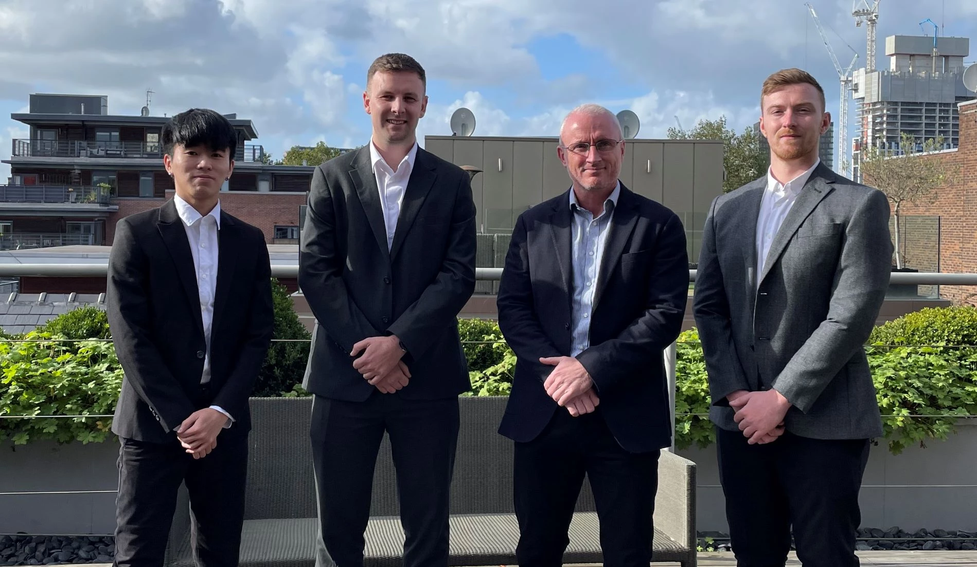 From left:  Harry Lo, Jack Cunningham, Mike Coogan, and Leon Blythe of Eddisons’ transport planning and design division