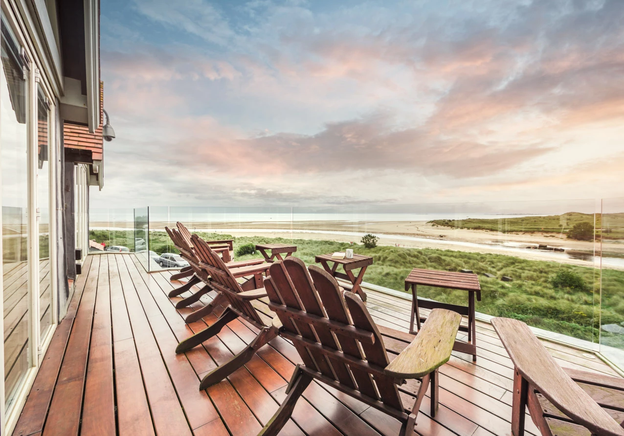 South View House overlooking the River Aln Estuary