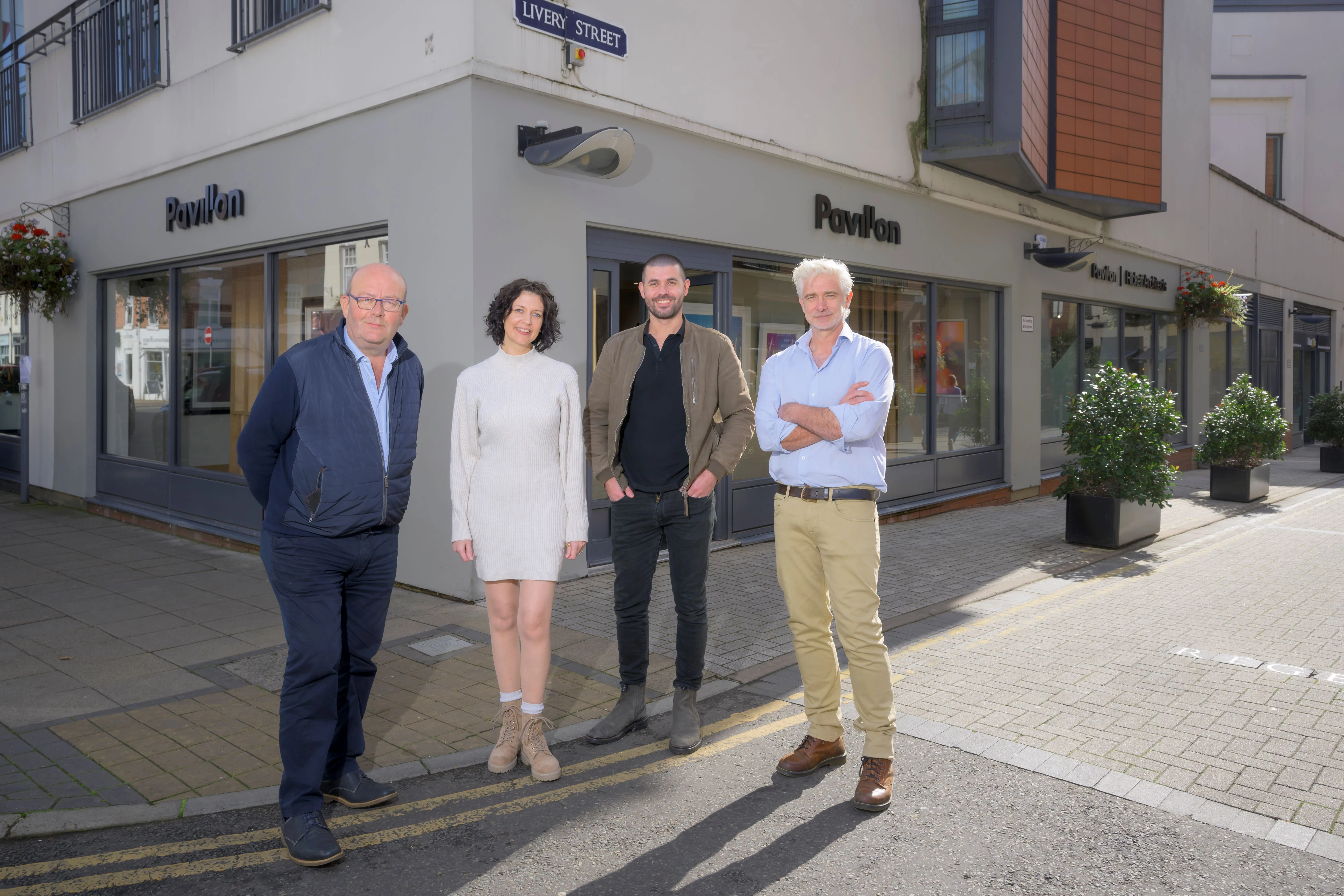 From left: Bill Wareing, Kelly Childs, Paul Watt (Director at Rickett Architects), Dan Rickett.