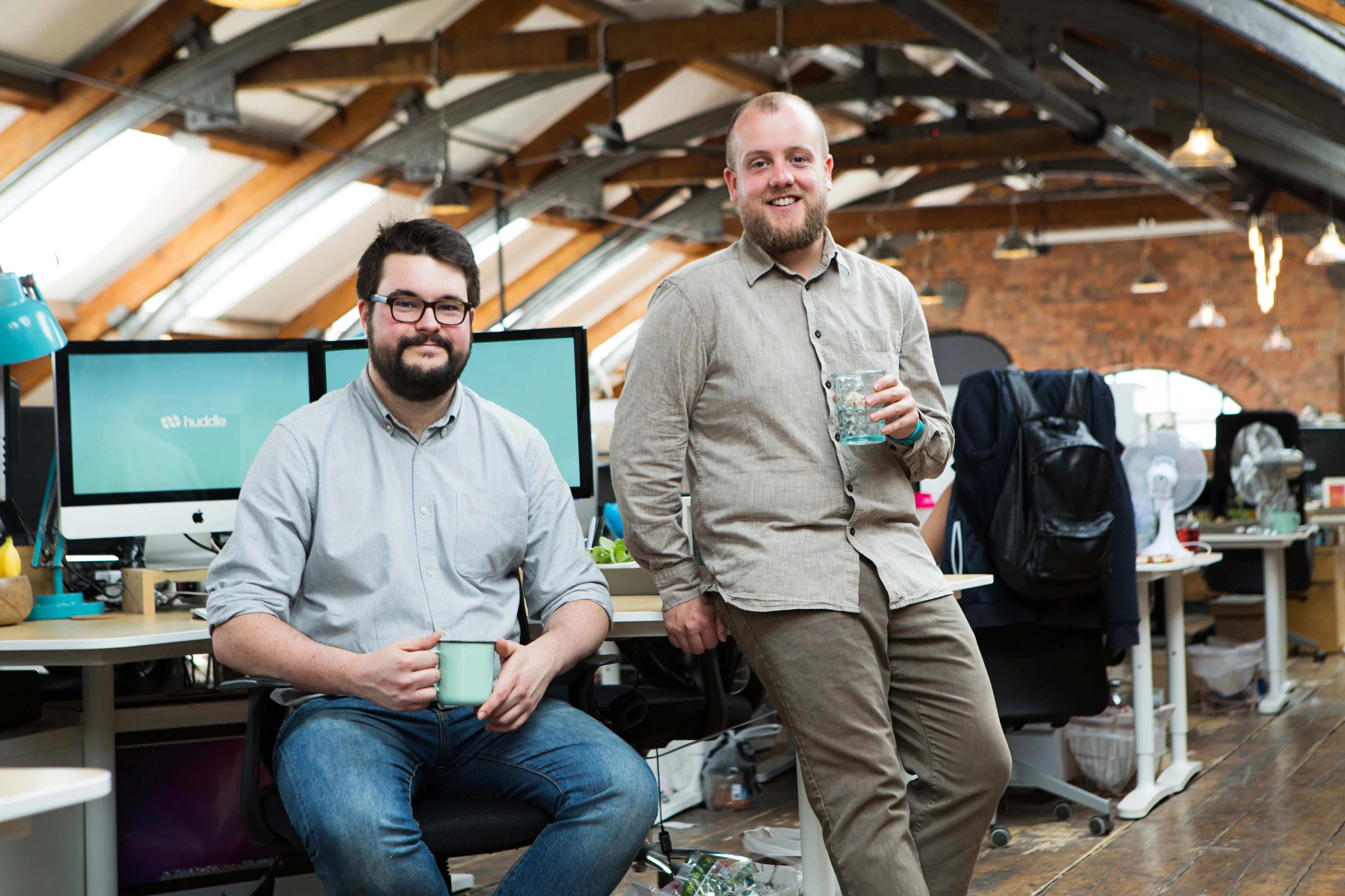 (l-r) Co-Founders of Huddle Digital, Tom Parson and Harry Potts. 