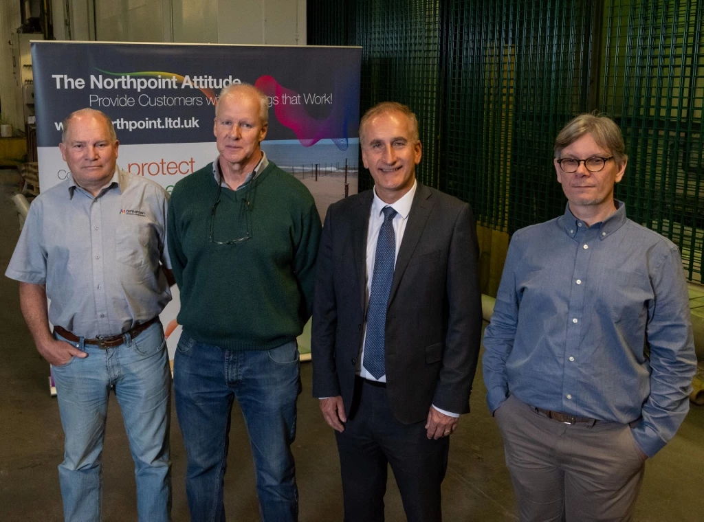 L-R Howard Tomes, Garry Marshall, Simon Quiligotti and Philip Dawson.