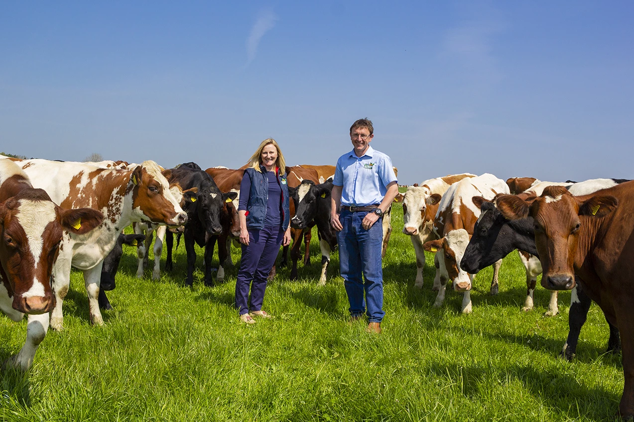 (L-R) Caroline and Graham Tweddle from Acorn Dairy