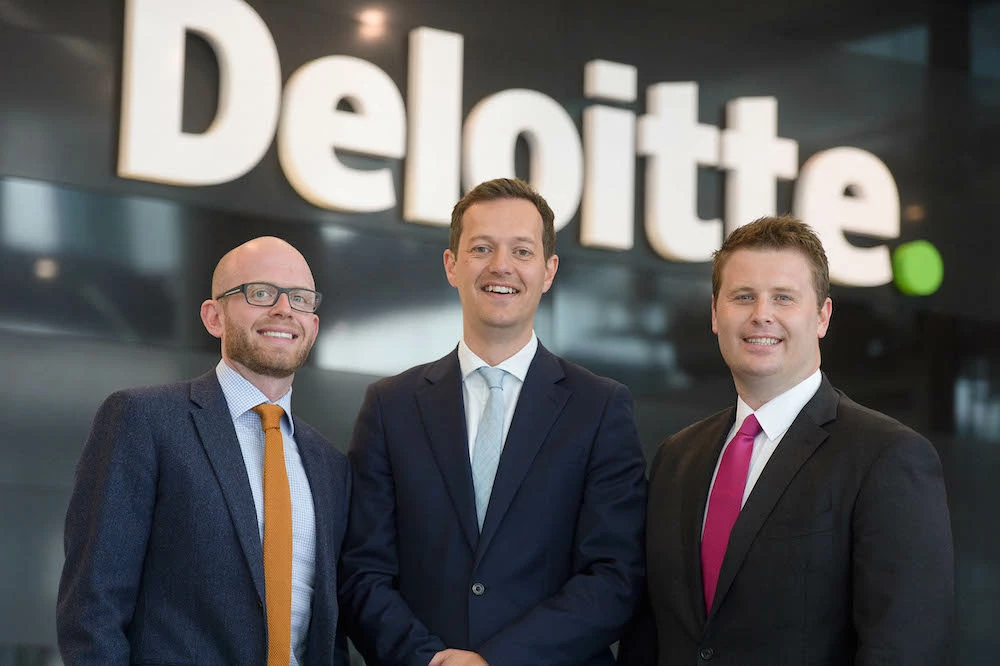 Olly Tebbutt, Tim Grogan and Ed Gibson of Deloitte