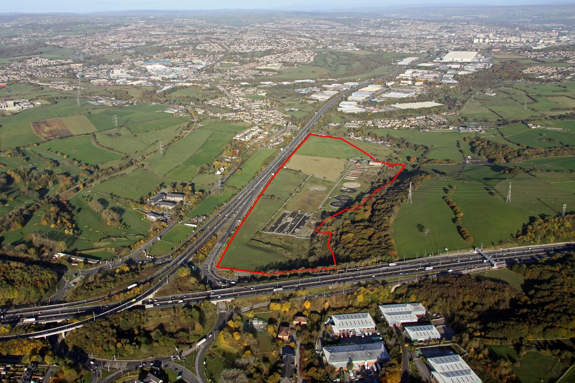 The redundant North Bierley Water Treatment Works site,