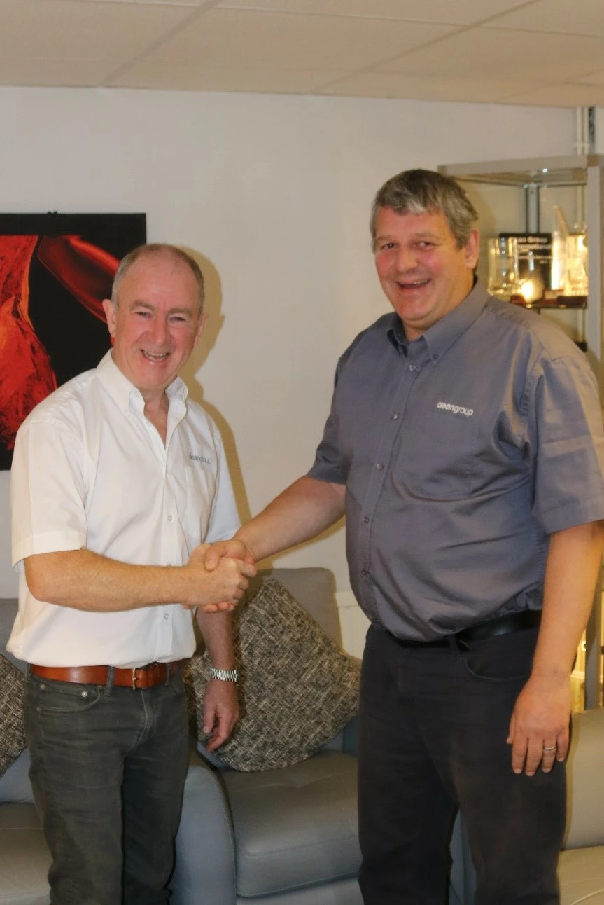 Chairman Christopher Dean with Managing Director 