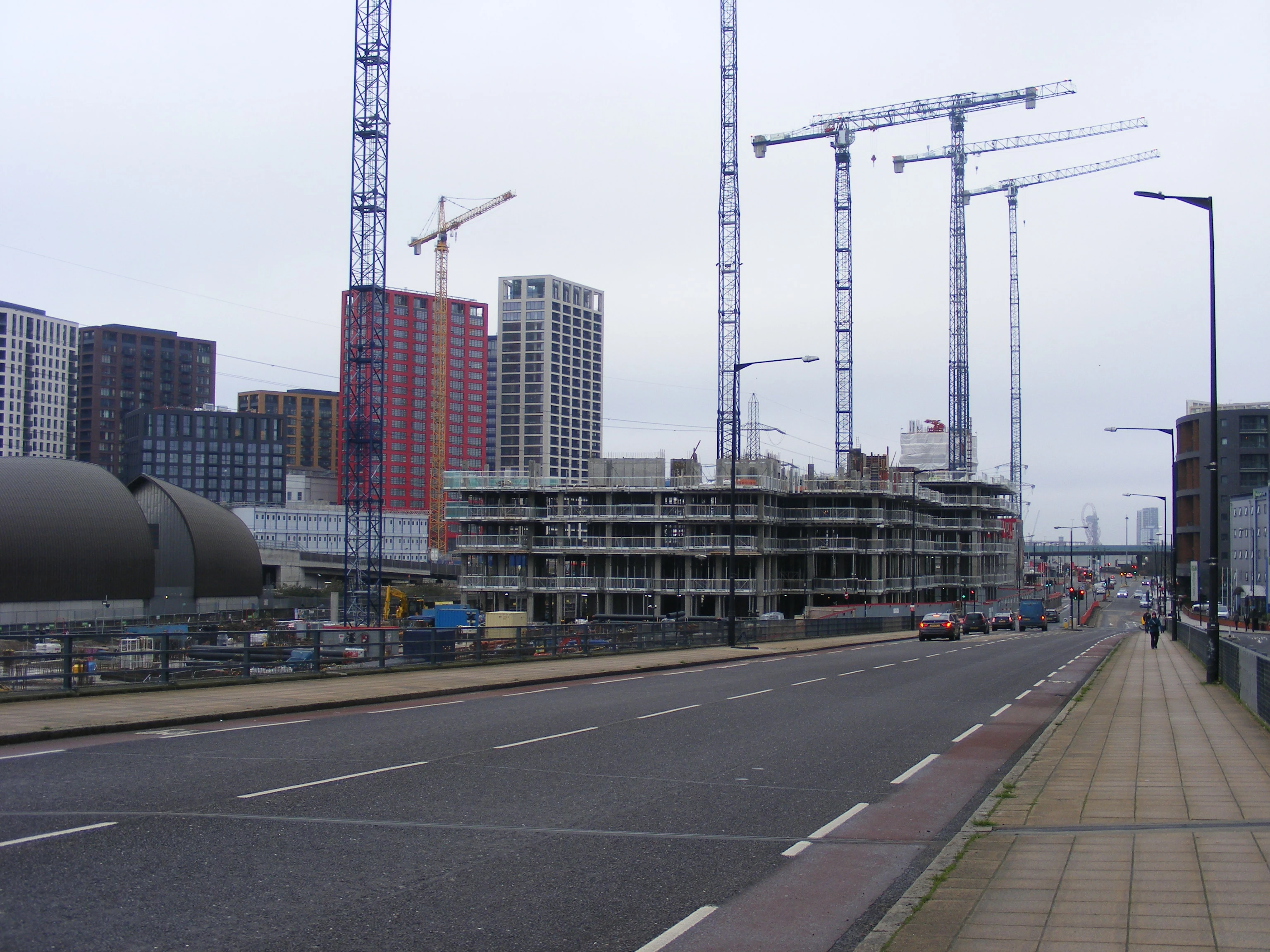 Canning Town cranes, E16