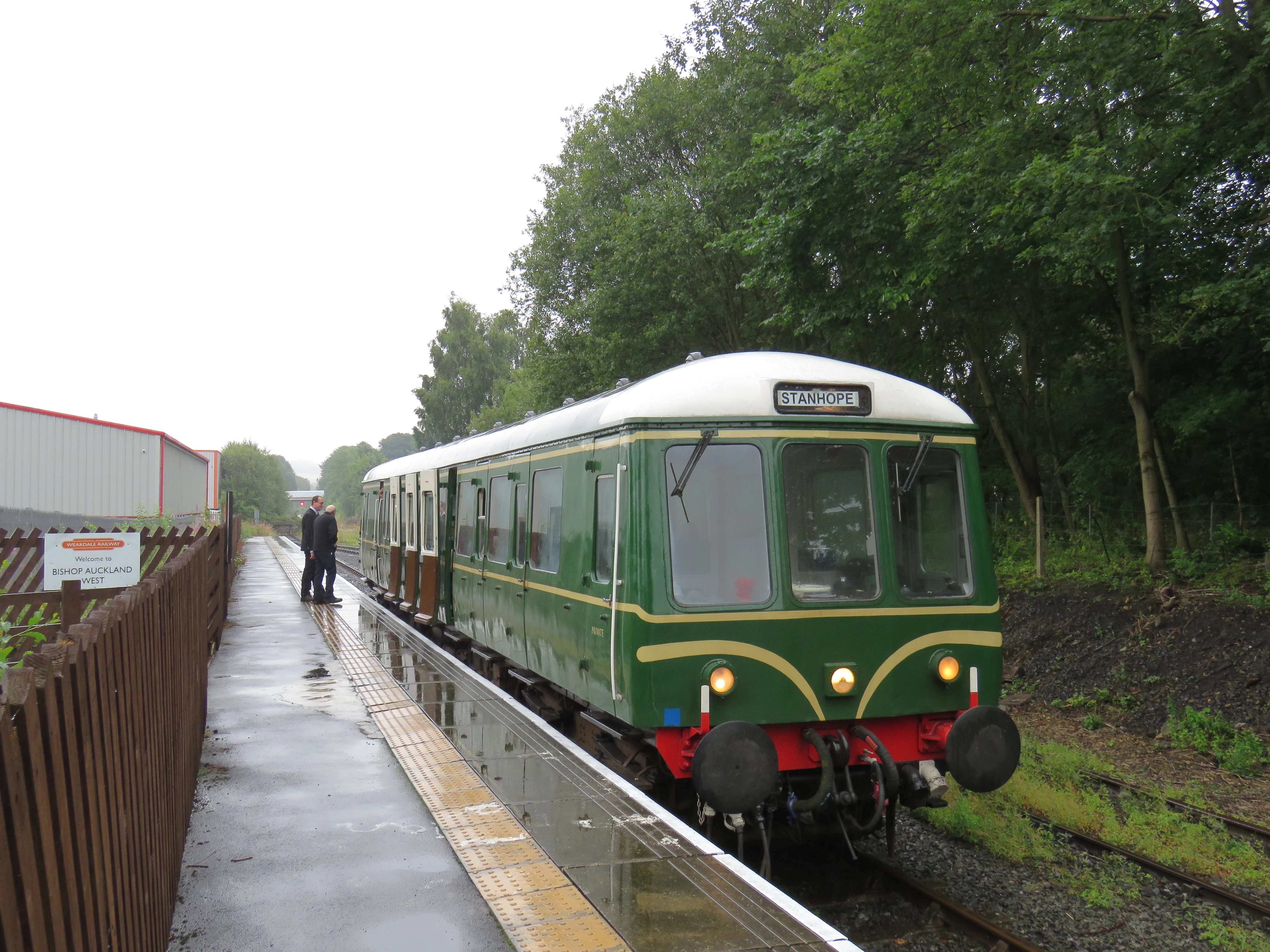 Class 122 55012 at Bishop Auckland West on the Weardale Railway 14/08/19