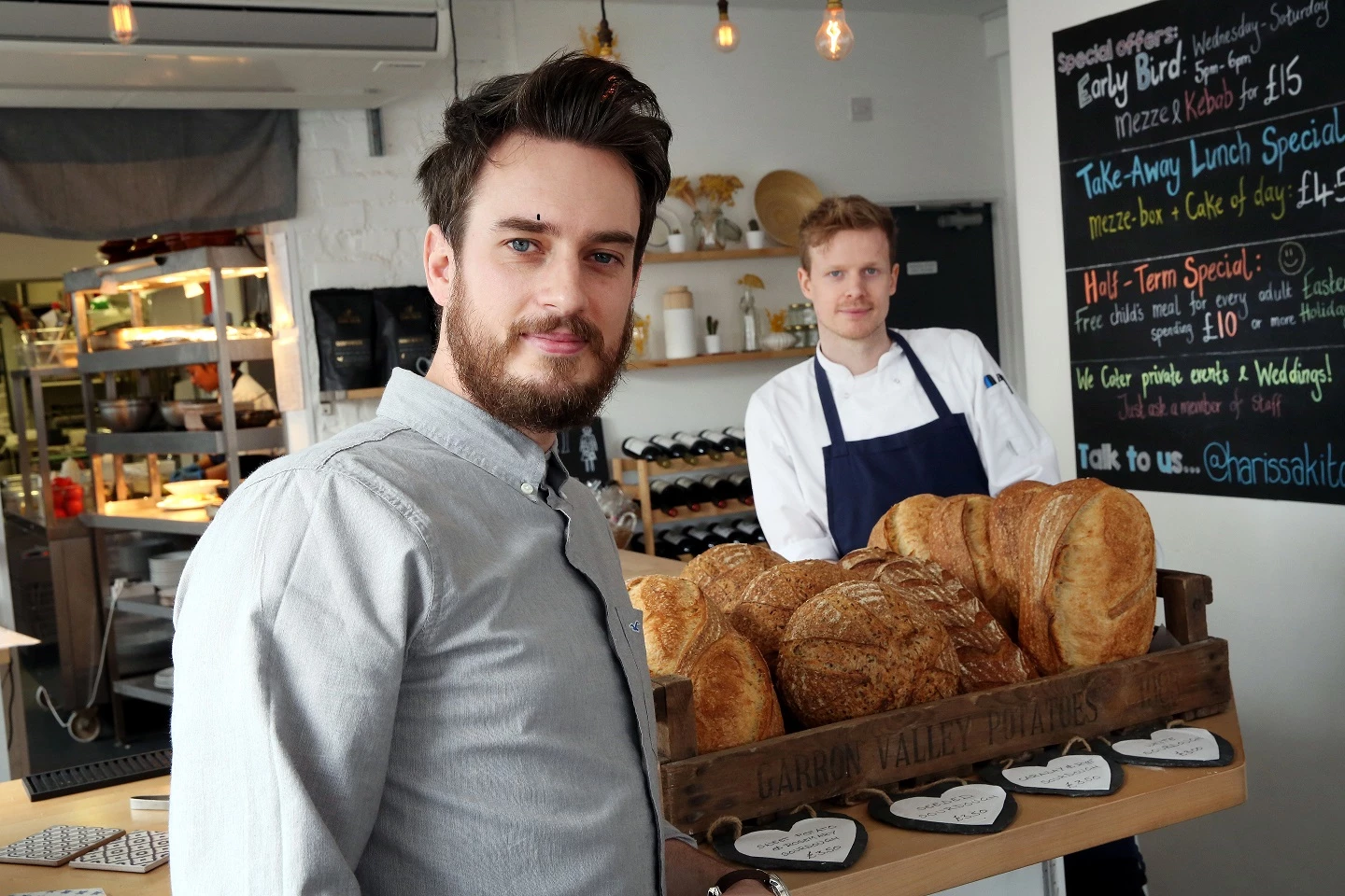 Harissa general manager Nick Smith and head chef Richard Brimacombe