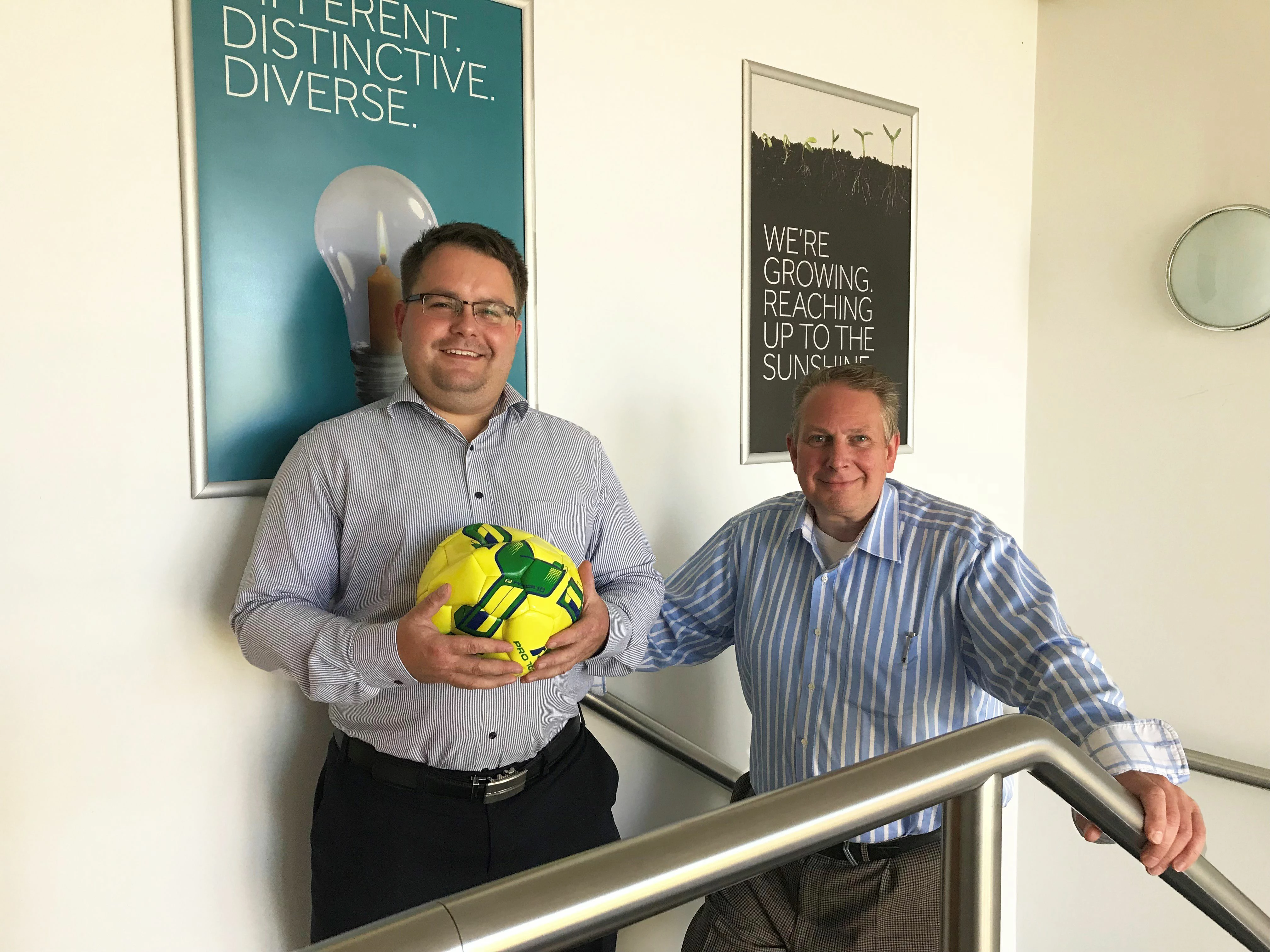 Innova's Managing Director Tom Hulbert with Changing Places Consultant Richard Smaldon