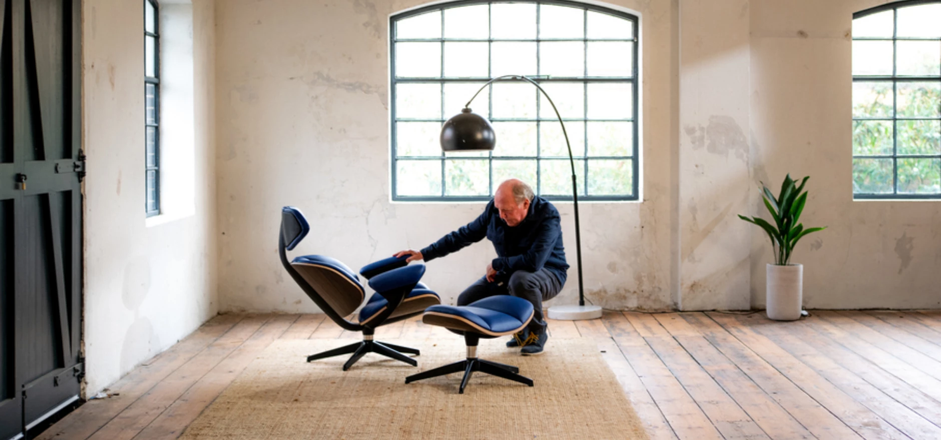 Ian Callum with the CALLUM Lounge Chair.jpg