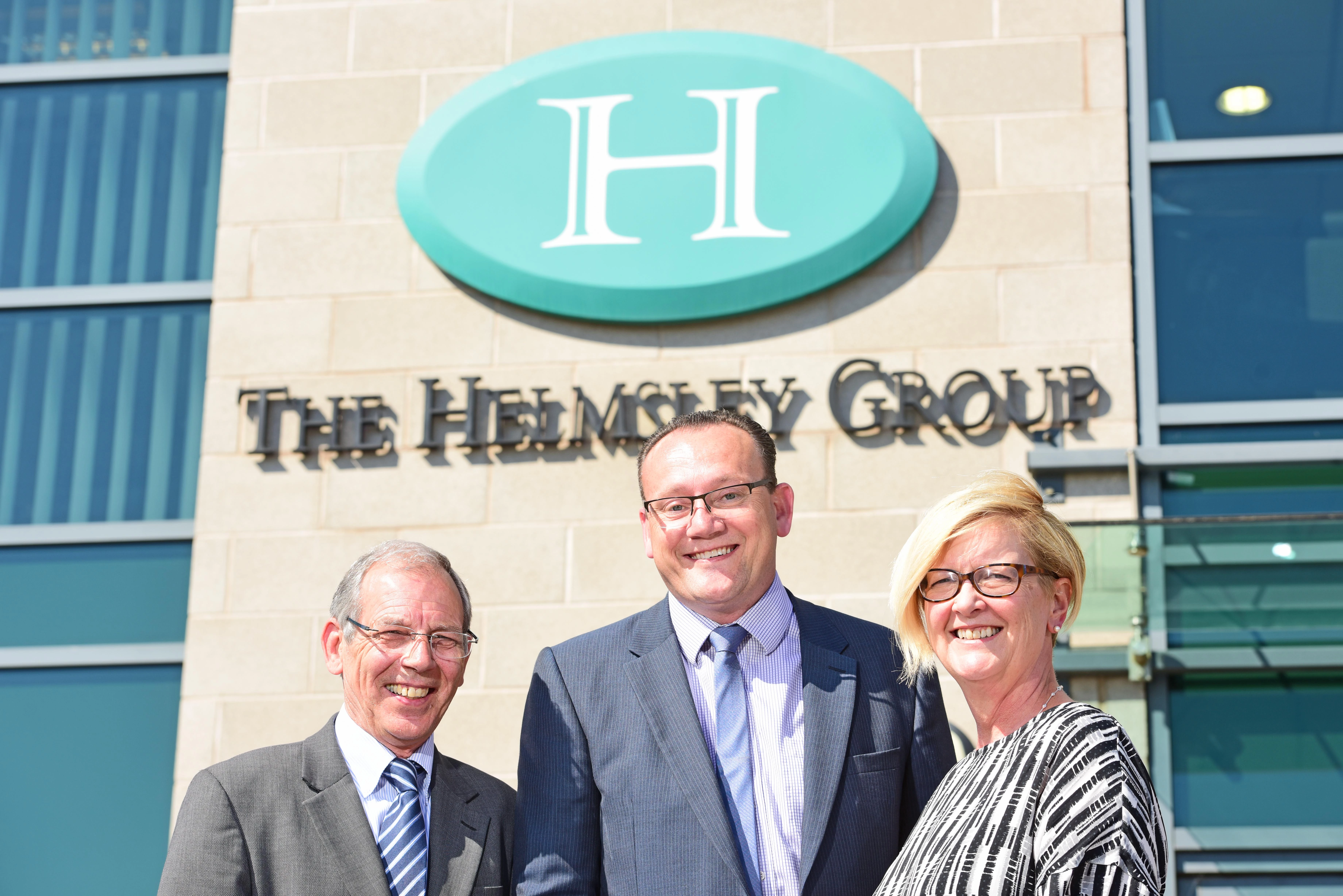 Ian McAndrew of the Helmsley Group with Jeremy Oliver of Garbutt + Elliott and Sue Jones of the Helmsley Group.