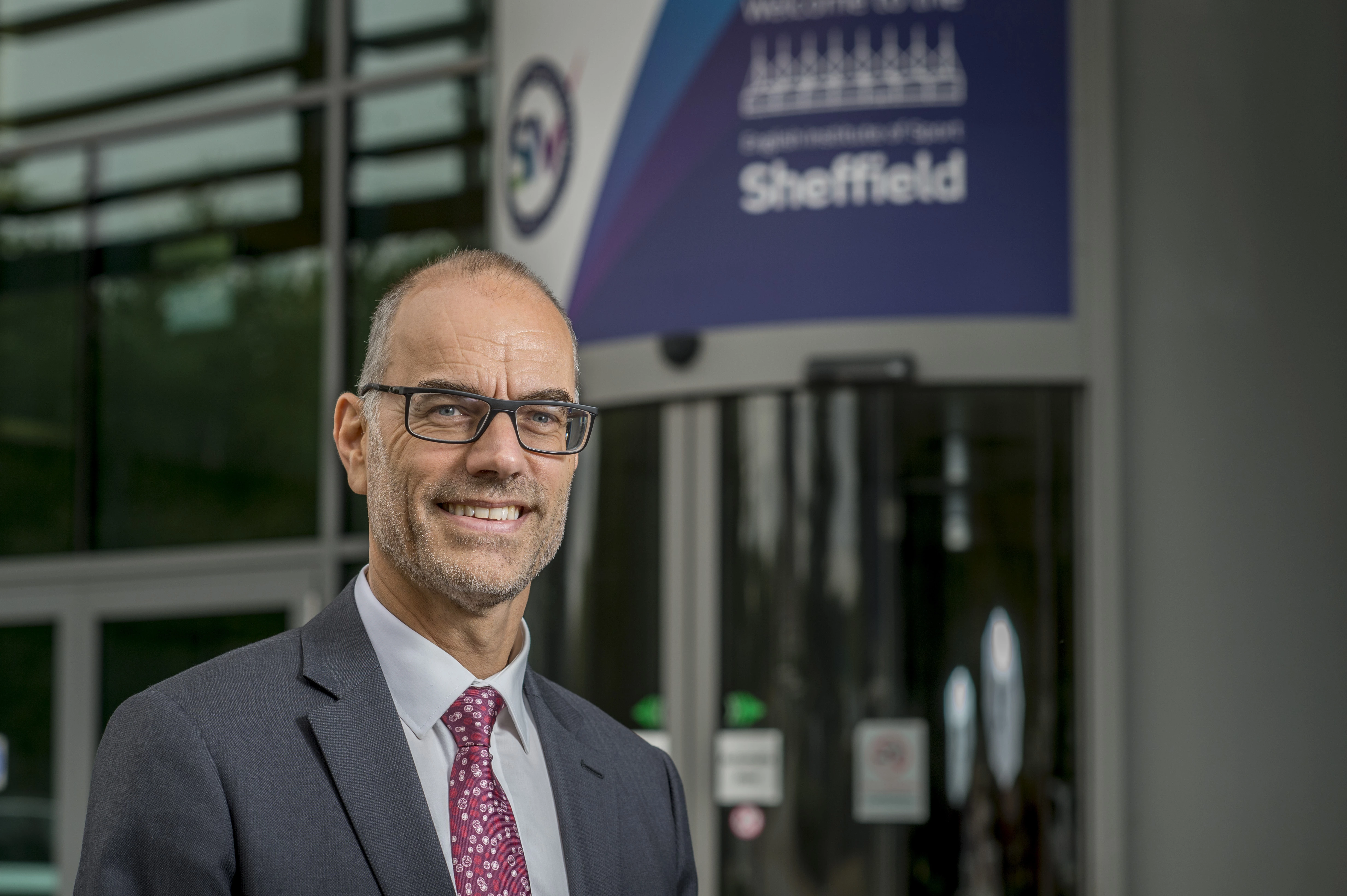 Andrew outside the English Institute of Sport Sheffield