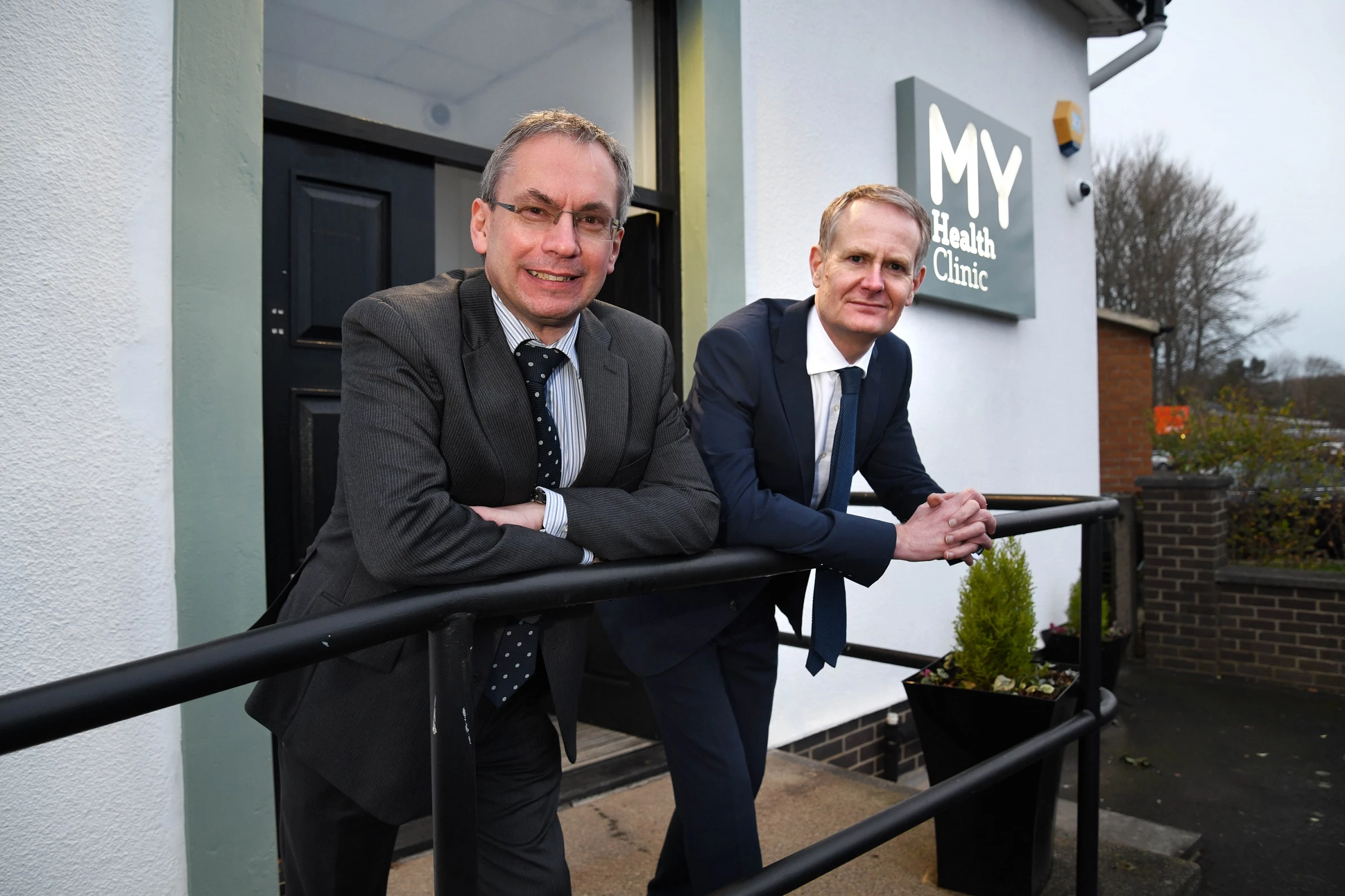 Minor Ops MD Rob Boyce (left) with Lloyds relationship director Stuart Harper