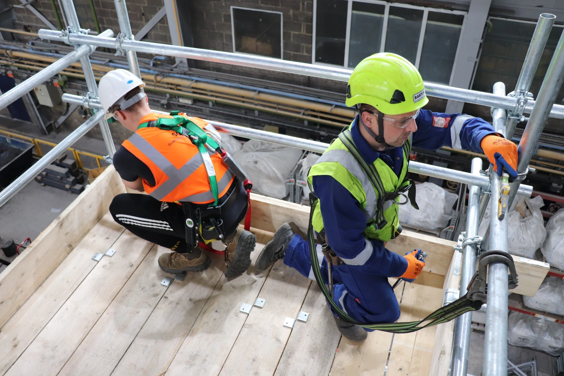 NETA Training scaffolding delegates training at new facility in South Bank