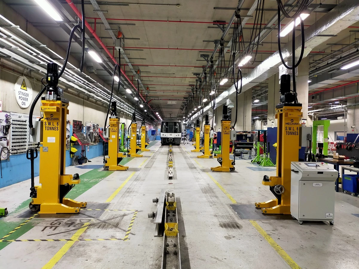 Mechan's jacks installed at Heathrow's South Heavy Maintenance Bay