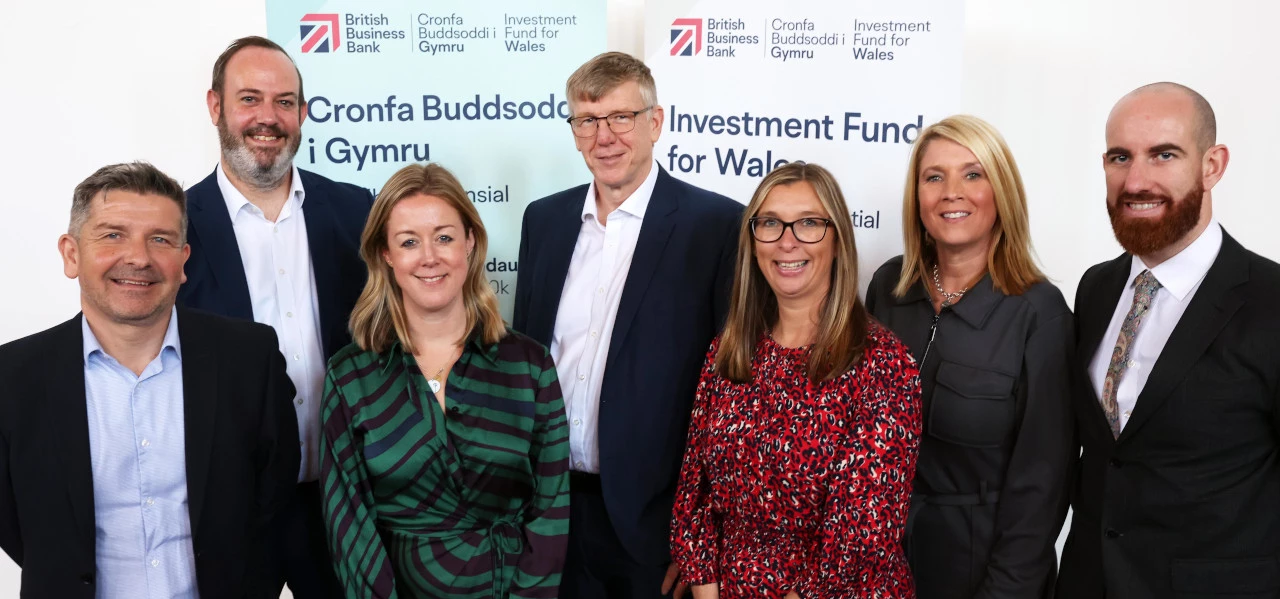 From left, BCRS's Graeme Lewis and Stephen Deakin, Beth Bannister and Ken Cooper of British Business Bank, Caroline Dunn, Niki Haggerty-James and James Pittendreigh, all BCRS.jpg