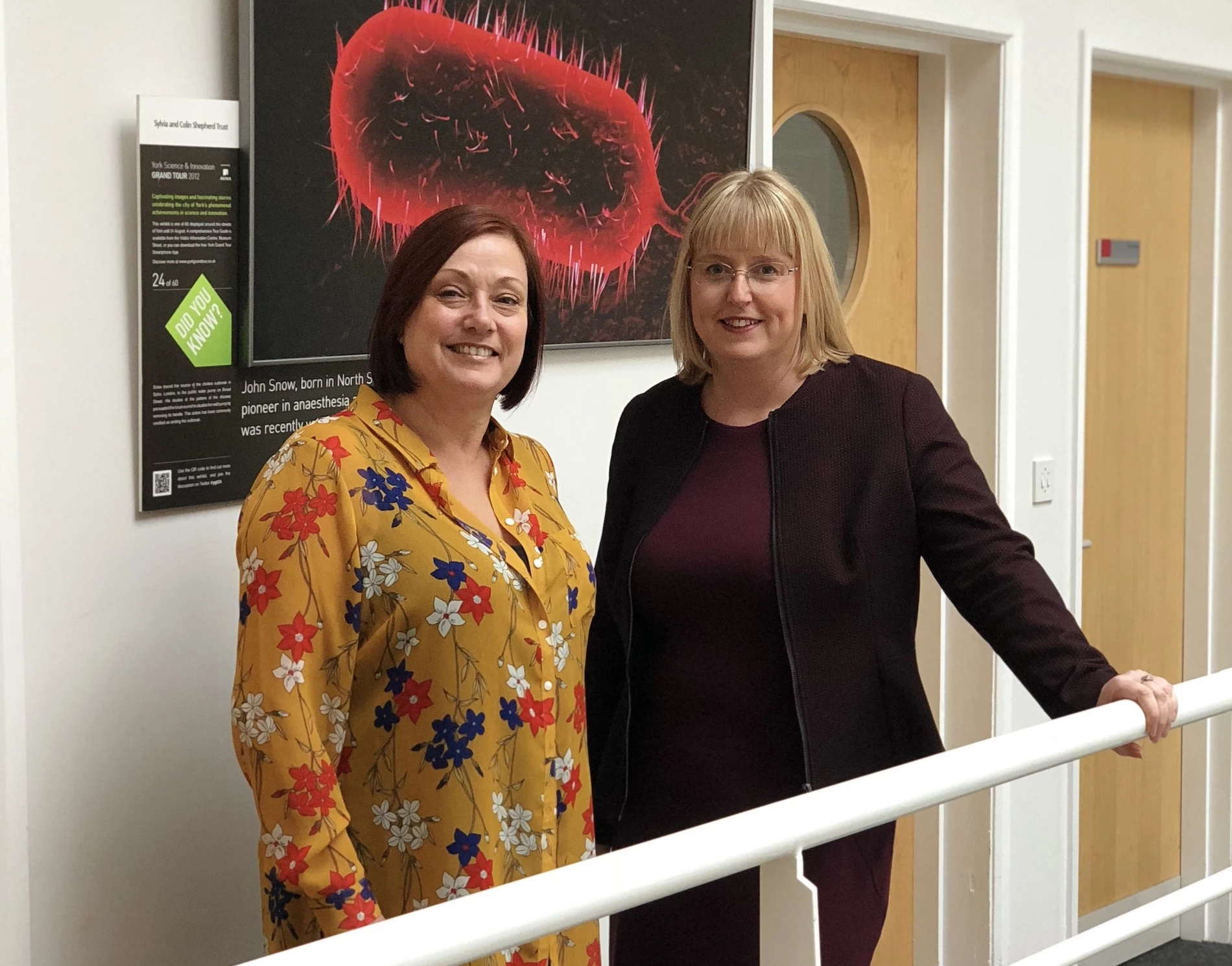 York Science Park’s new business development manager, Janet Jay, with the park’s CEO, Tracey Smith.