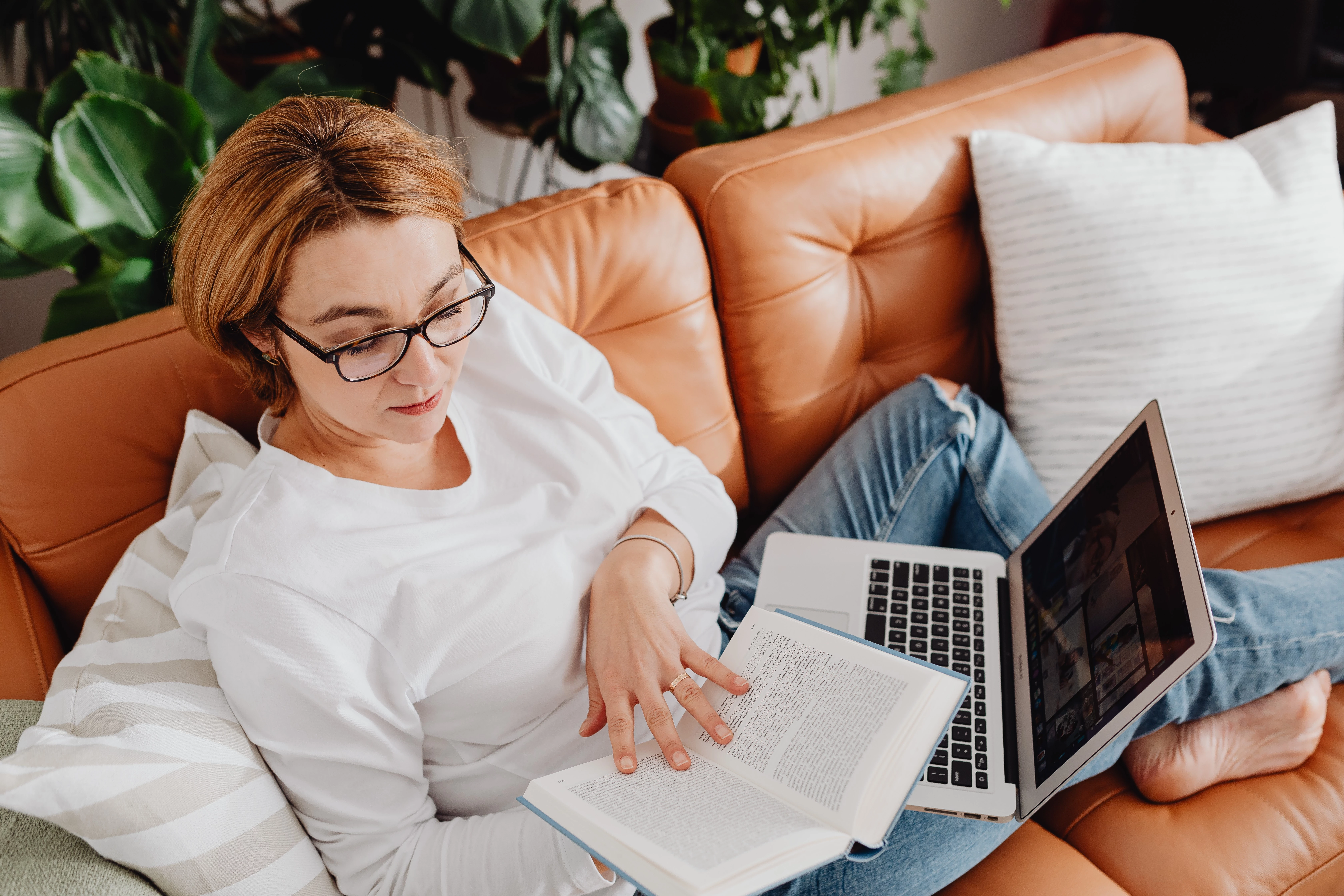 Woman studying