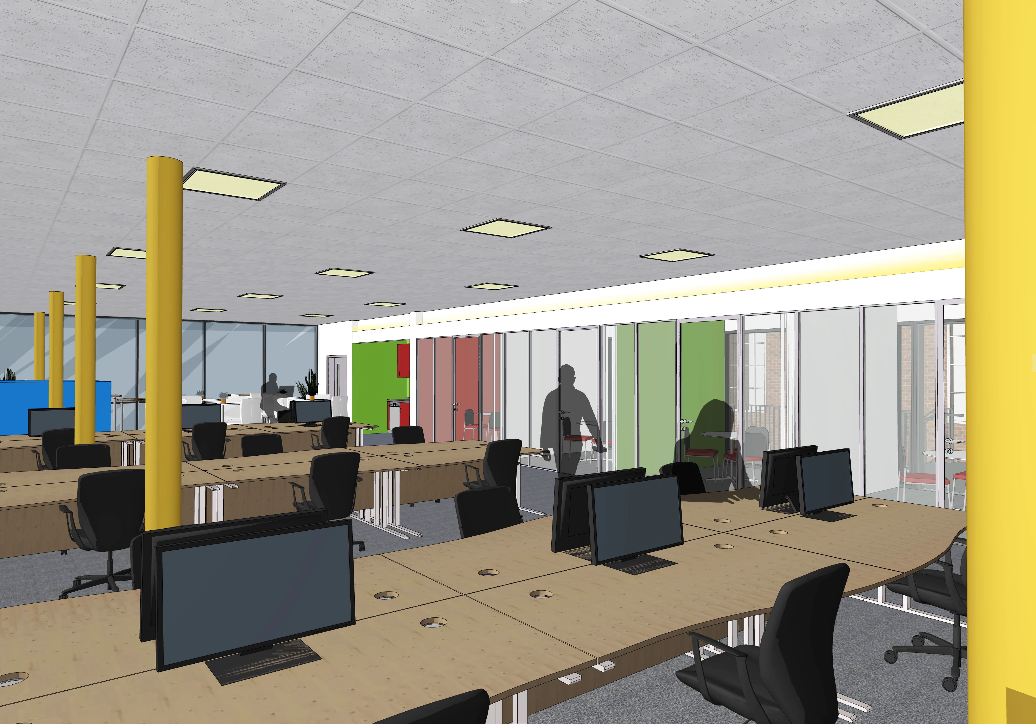 CGI of Enterprise Hub, Newcastle College