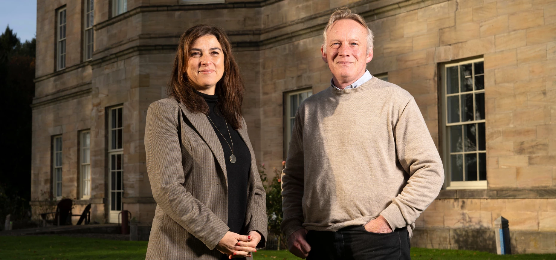 Founder and director at Biodiverse Consulting, Vicki Mordue, with new  finance manager, Neil Wilson. Credit: Lee Dobson