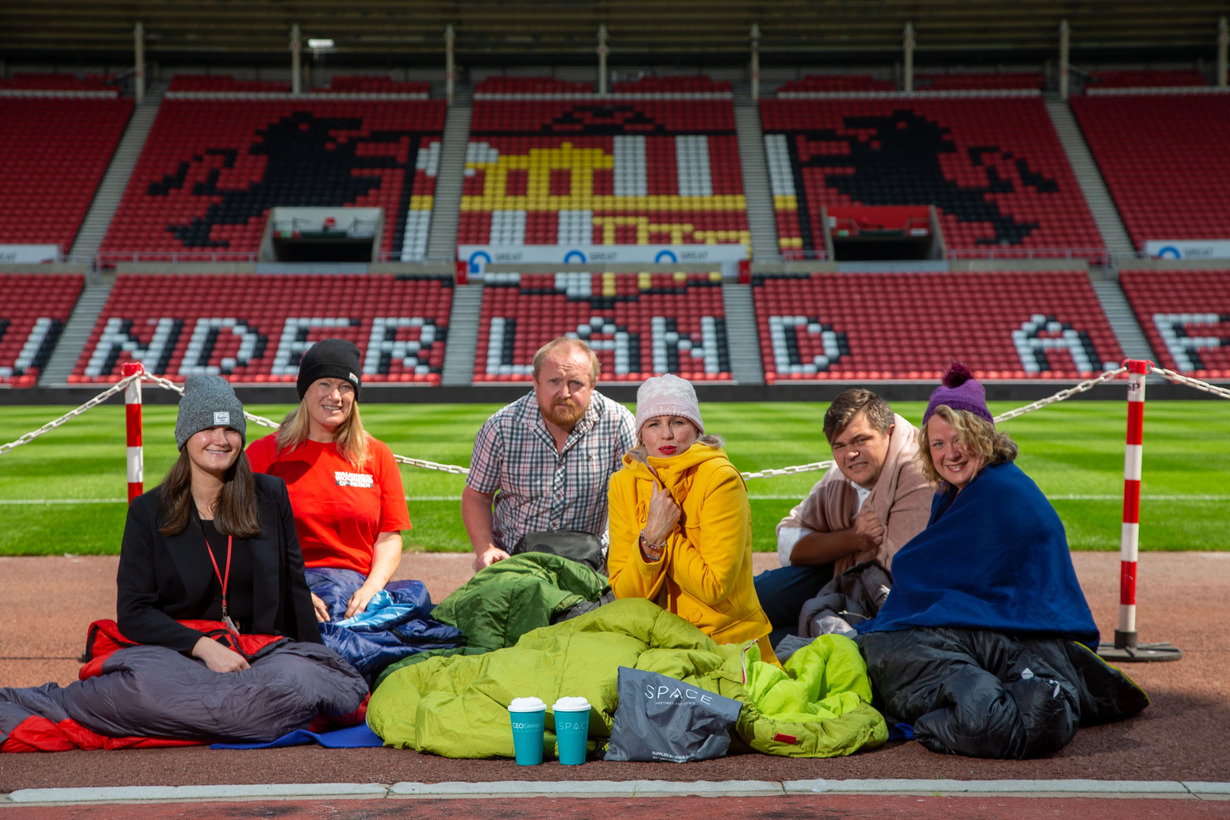 (L-R) Jemma Dowson, Lyndsey Cordiner, Sean Cockburn, Bianca Robinson, Igor Kotsiuba and Liz Logan