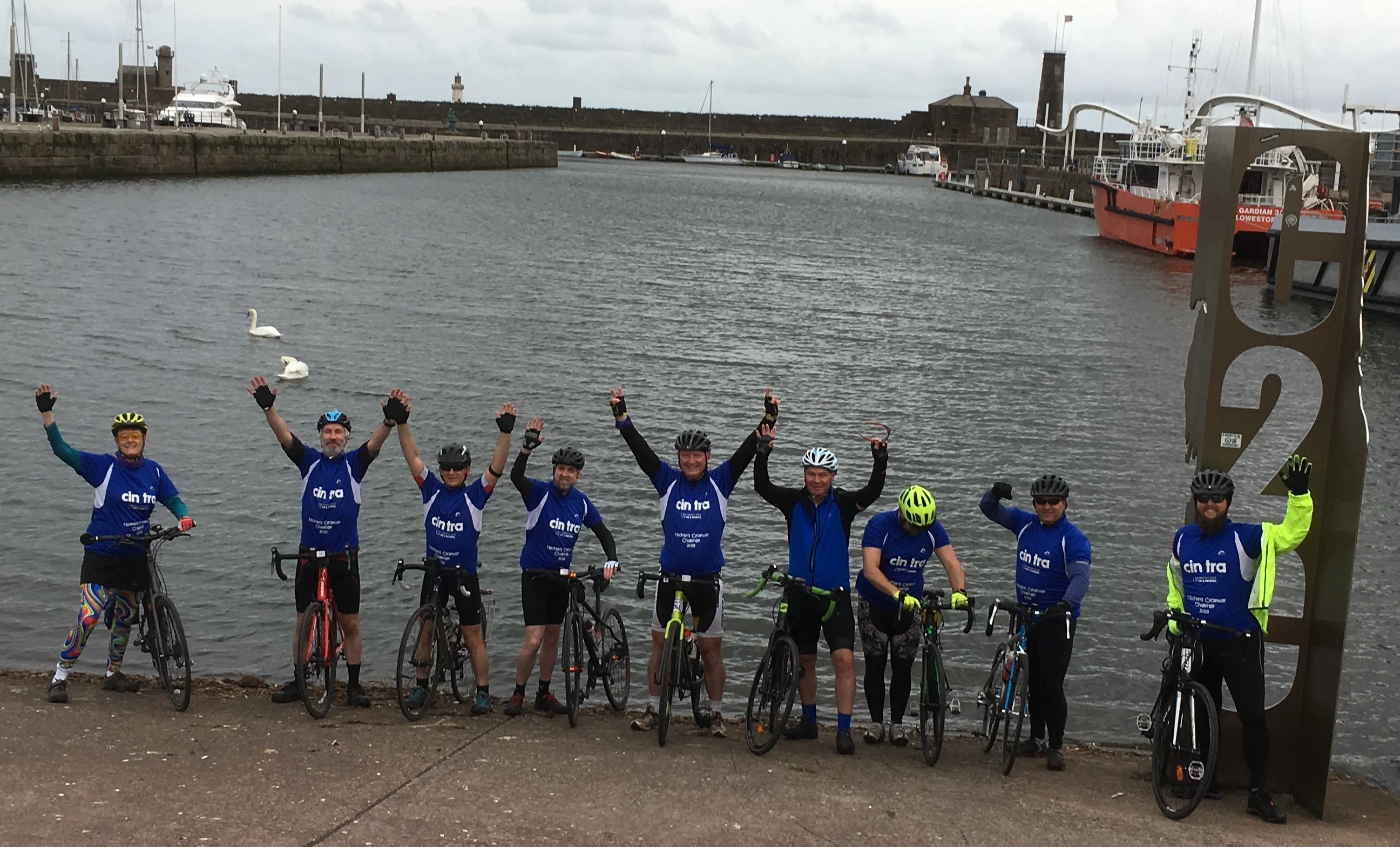 The Cintra Coast to Coast cycle team