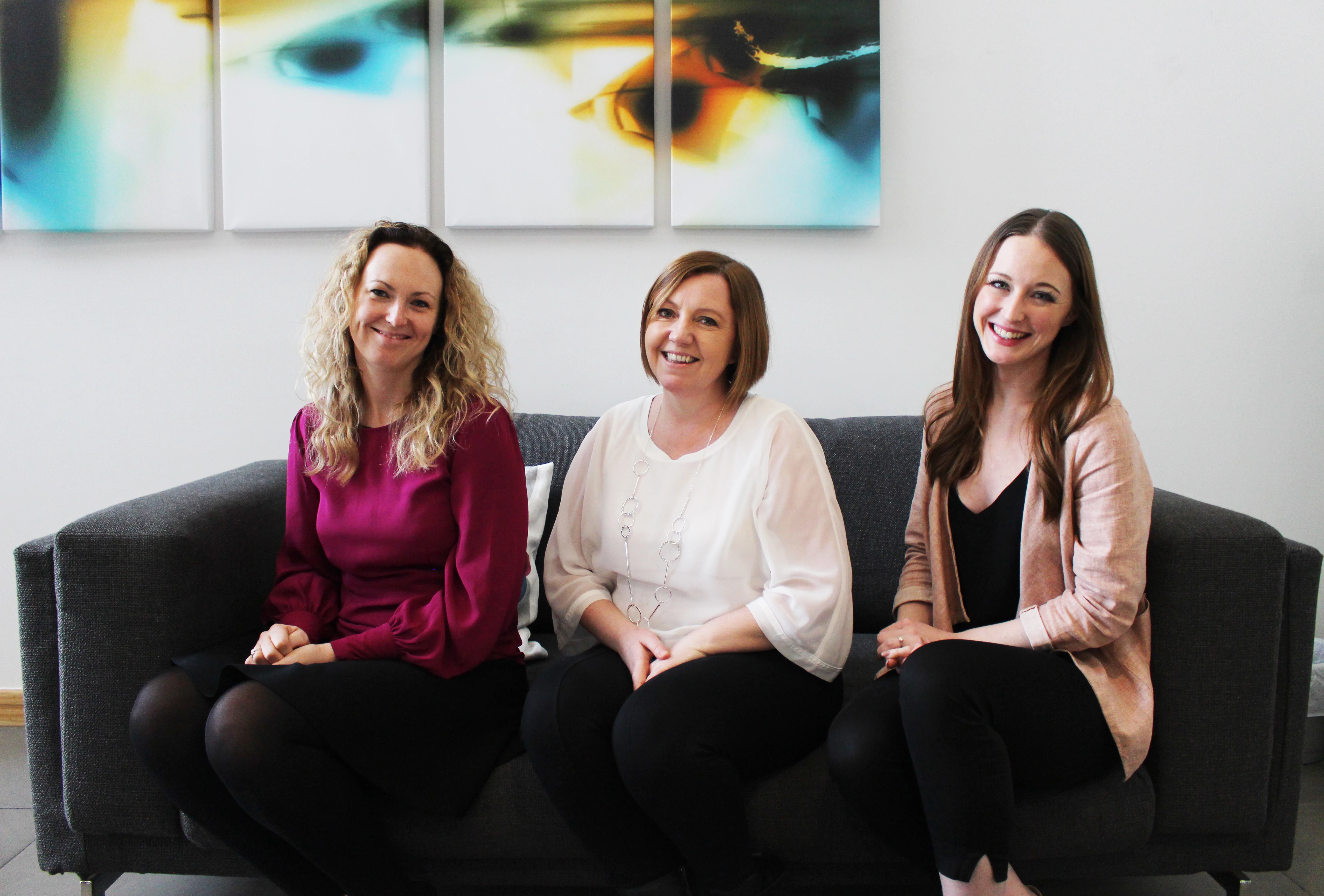 From left to right – Helen Coulthard, Jane Whitham and Jess Ellis