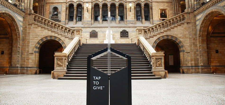 GoodBox terminals are currently in use at the National History Museum