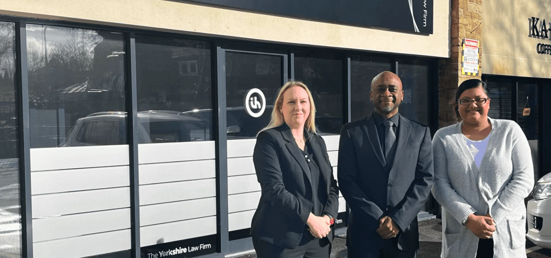 Jenny Bland, Graham Roberts and Susan Ram (branch manager).