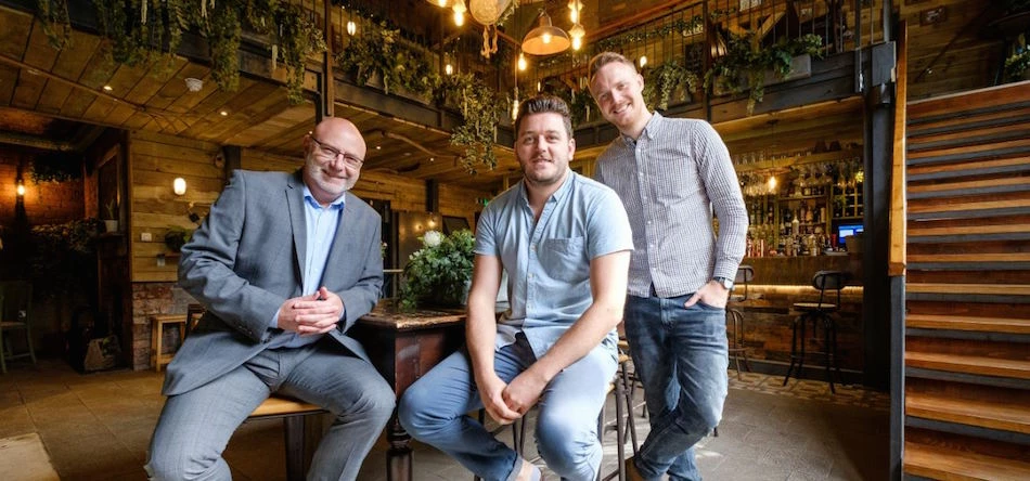 L-R: Andy Jones, James Kennedy and Gavin Williams