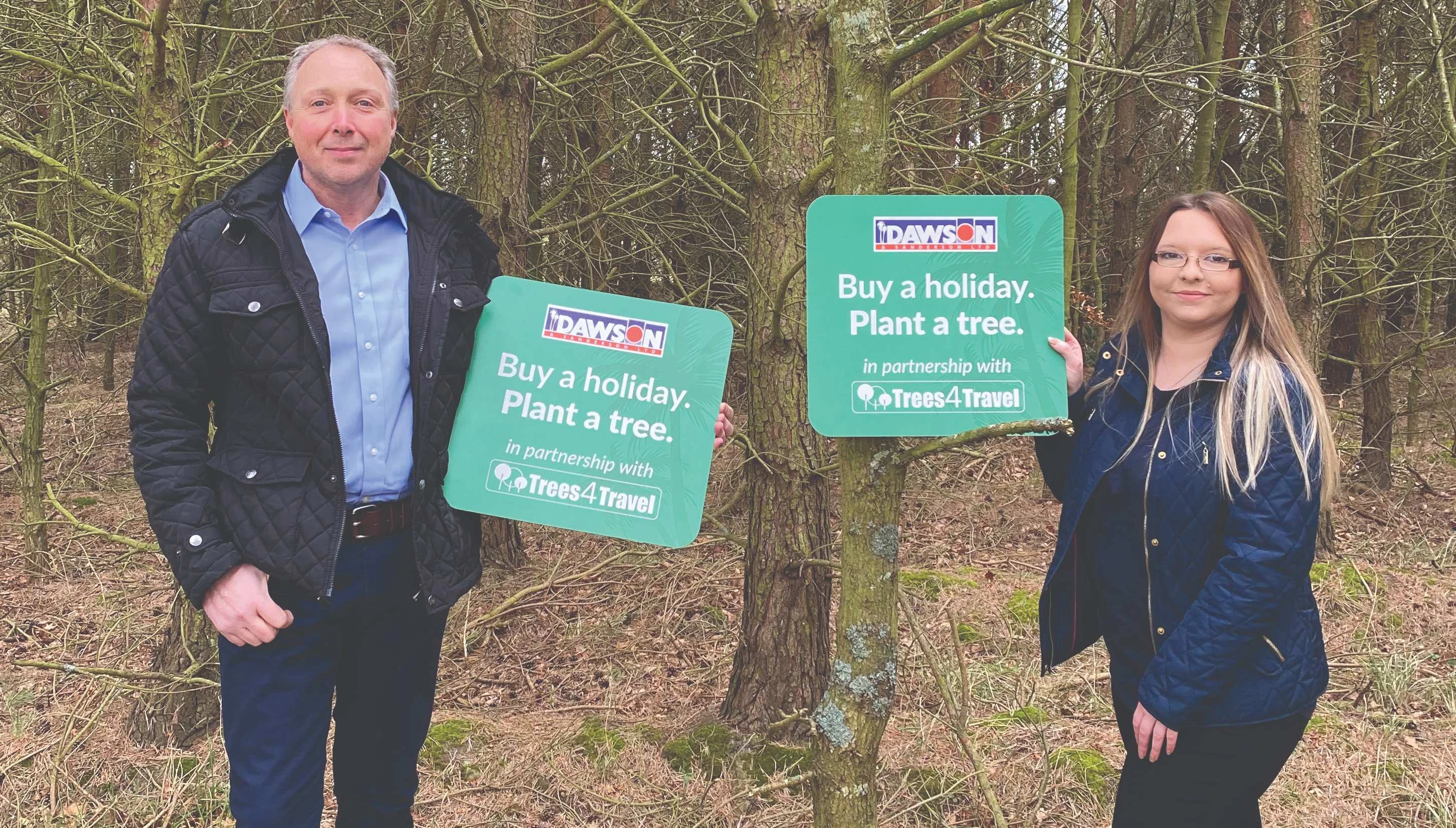 L-R: Simon Marshall, Blyth store manager and Eleanor Whalley, travel adviser, Dawson & Sanderson.