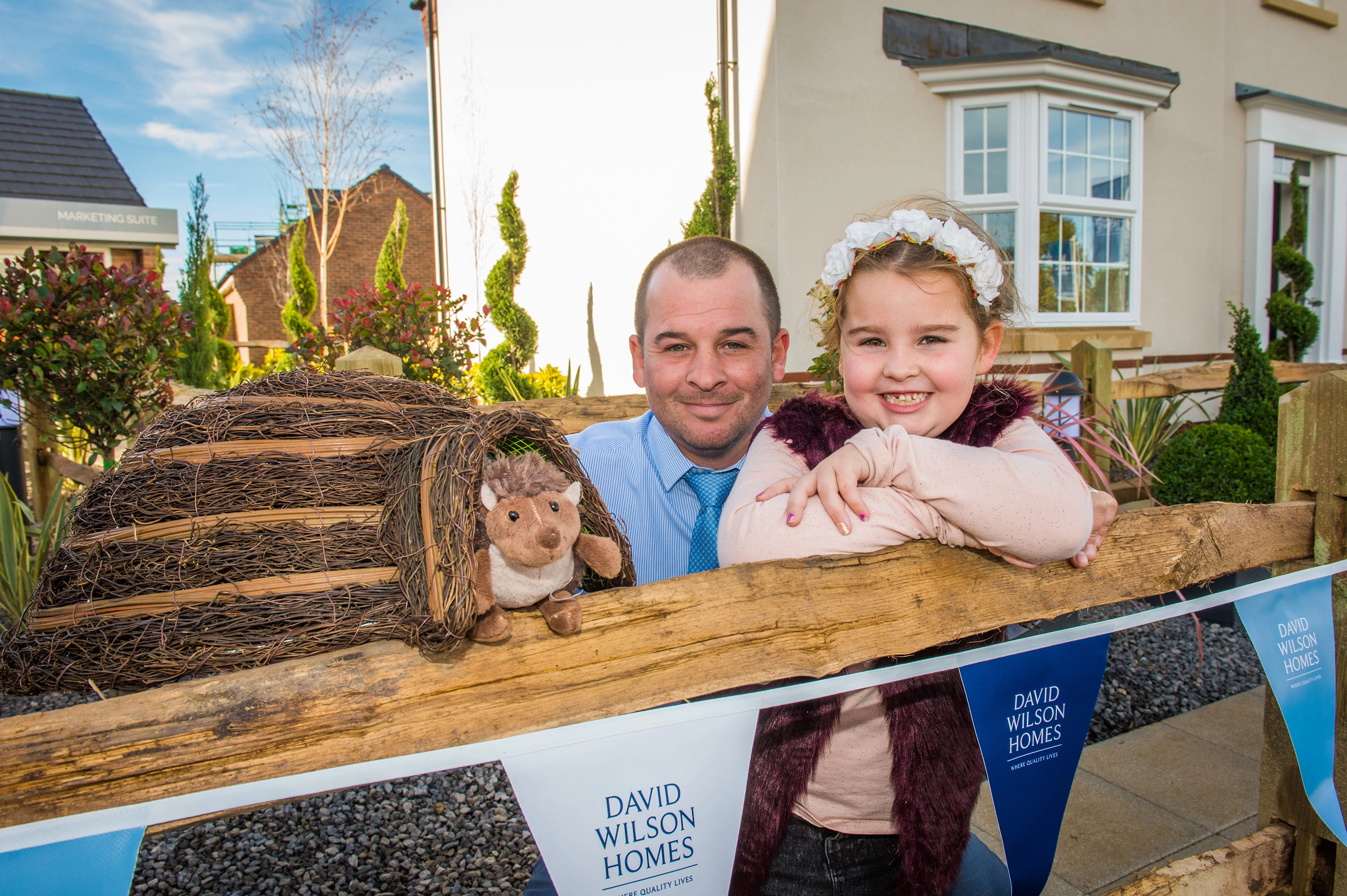 Mathew Fraser-Brown and his daughter Grace