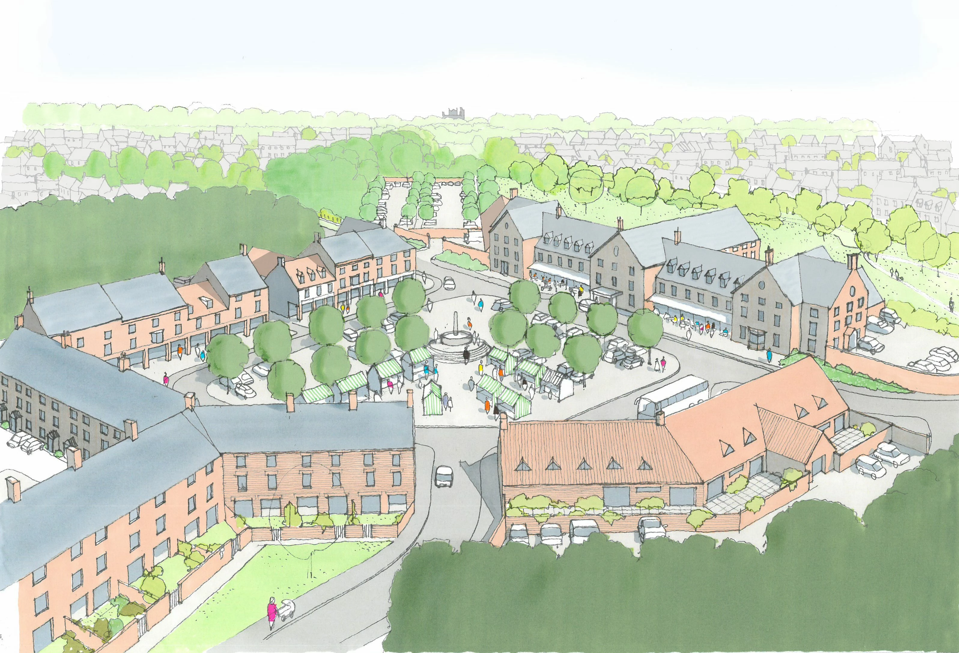 A CGI showing how the scheme could look.