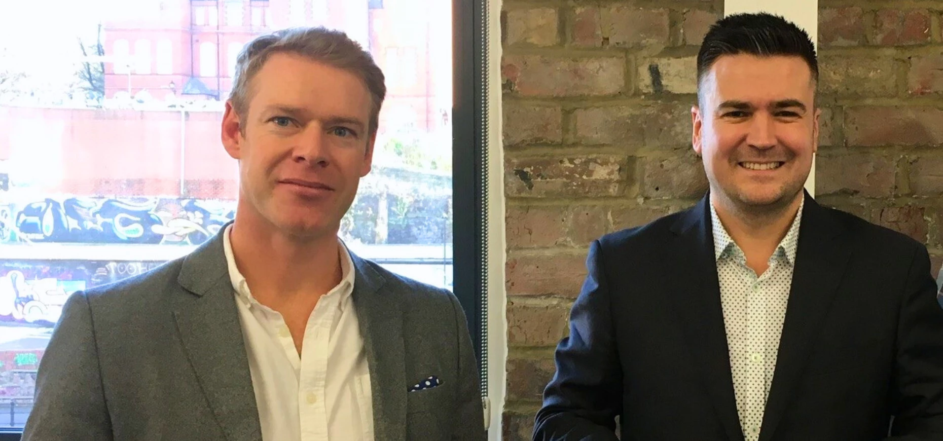 (L - R): Ben Bennett, CEO of Luminous, and Ian Wilson of Mercia.