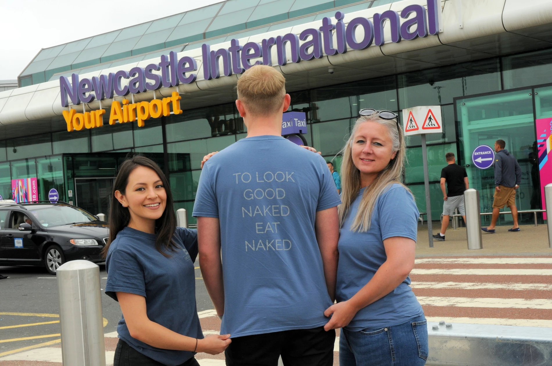 The Naked Deli team L-R Sandra Contreras, Manager; Joe Emmerson, Training Manager; and Kirstie Kimmins, Director.