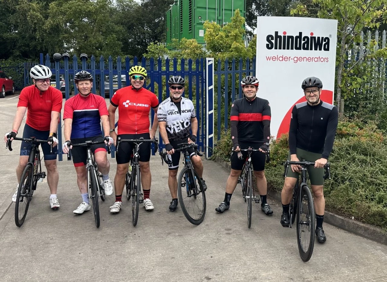 From left, James Caldecott of PTECT, Steve Grice and Mike Lowe of UKSE, Mitch Gough of Q Financial, Tom Page of Shindaiwa and Alper Dervish of BDO