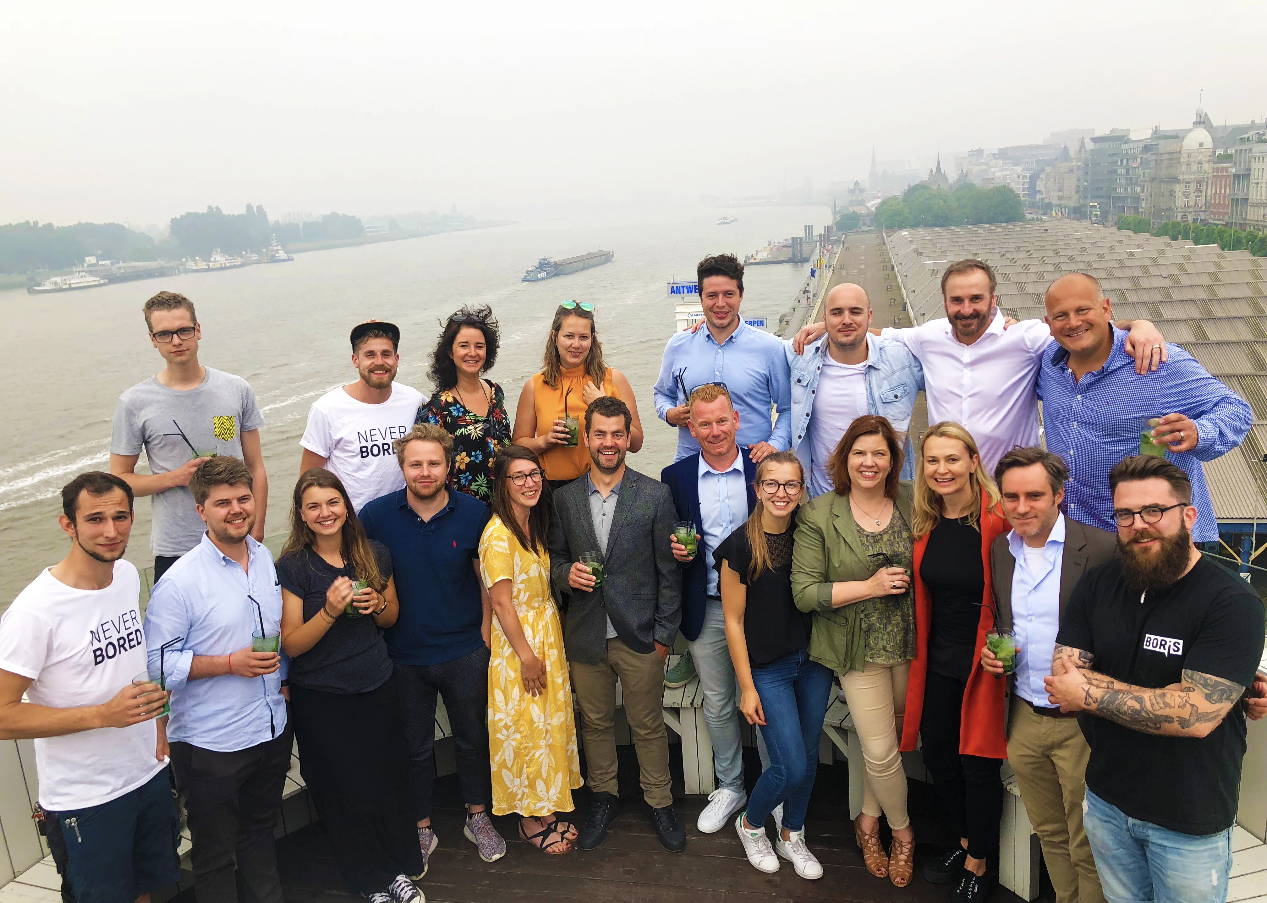 with Wasserman's Cris Cicirello, joint head of experience (back-row on the right), Lenah Ueltzen-Gabell, SVP and Elizabeth (front-row 3rd and 4th from the front)